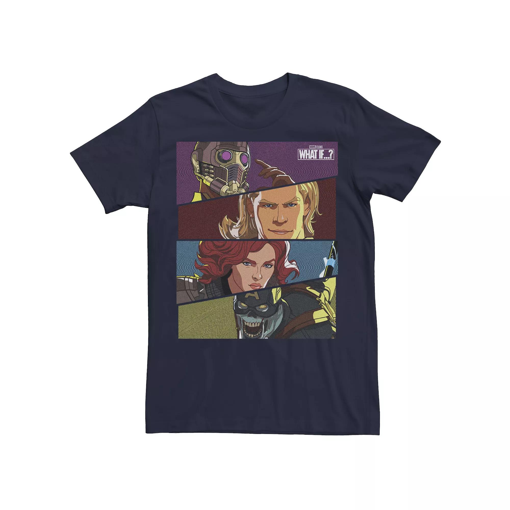 Men's Marvel What If Hero Slant Panels Tee, Boy's,  Product Image