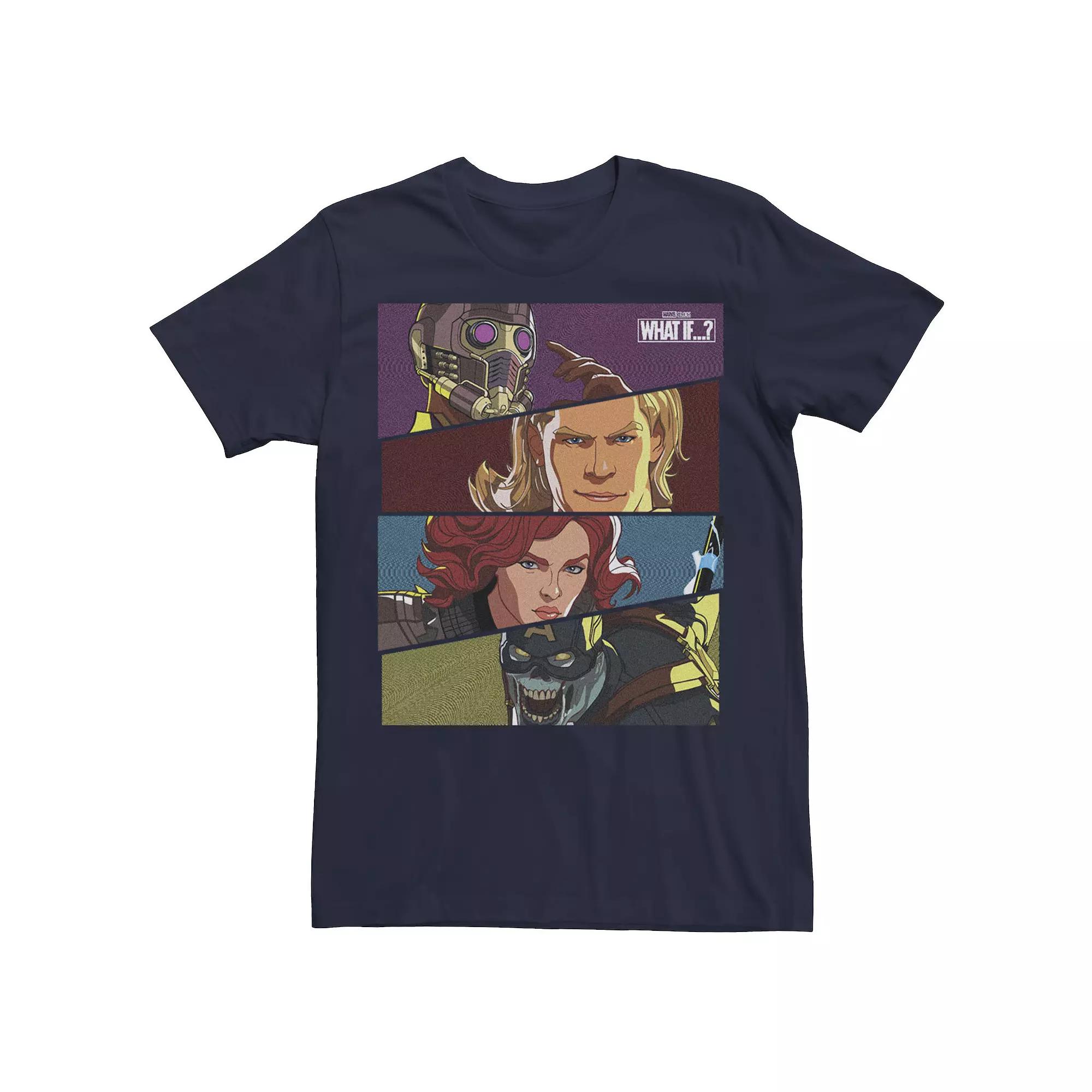 Men's Marvel What If Hero Slant Panels Tee, Boy's,  Product Image