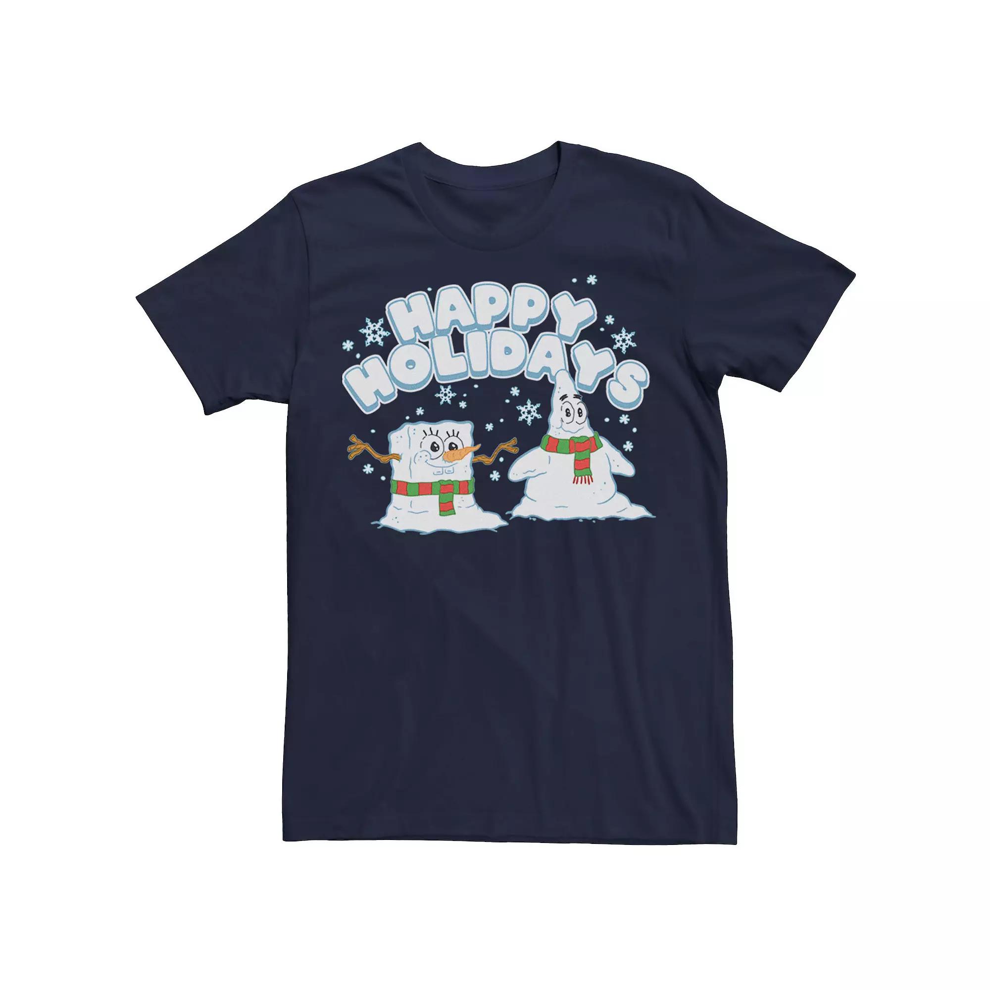 Men's Spongebob Squarepants Patrick Snowmen Tee,  Product Image