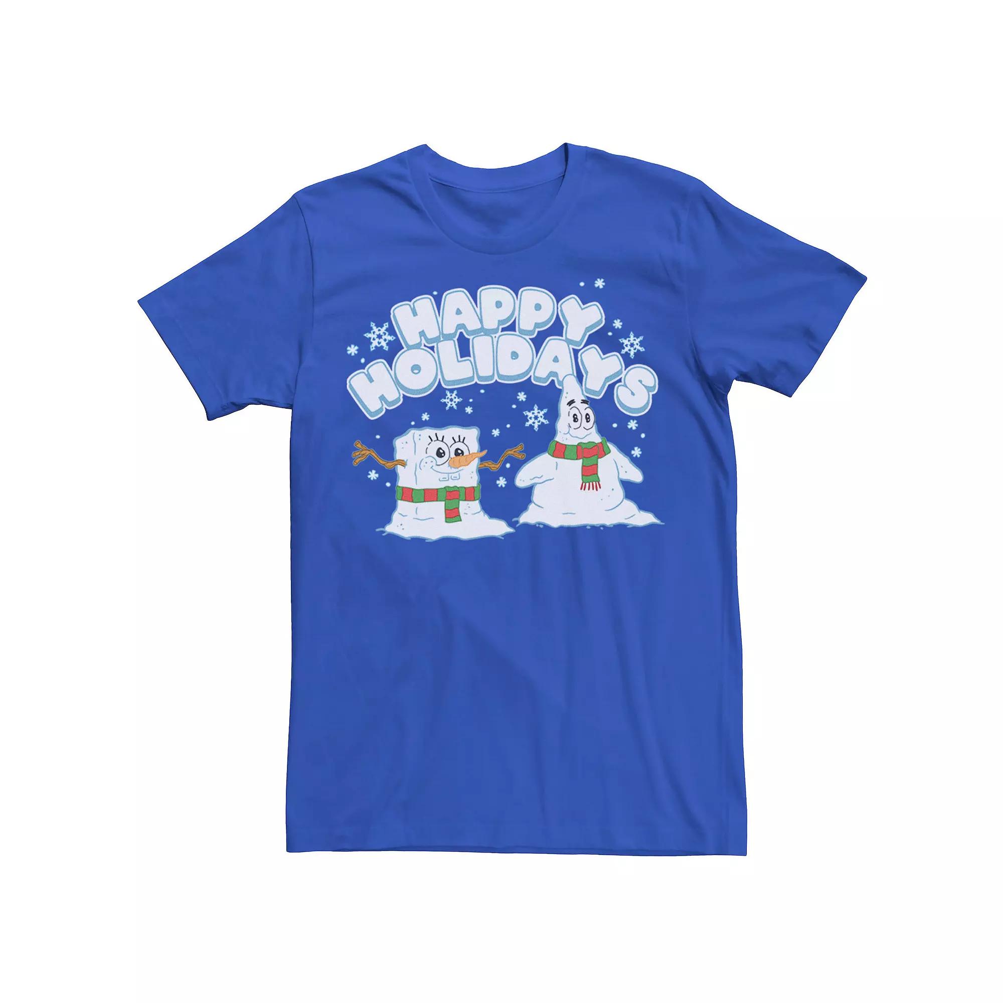Men's Spongebob Squarepants Patrick Snowmen Tee,  Product Image