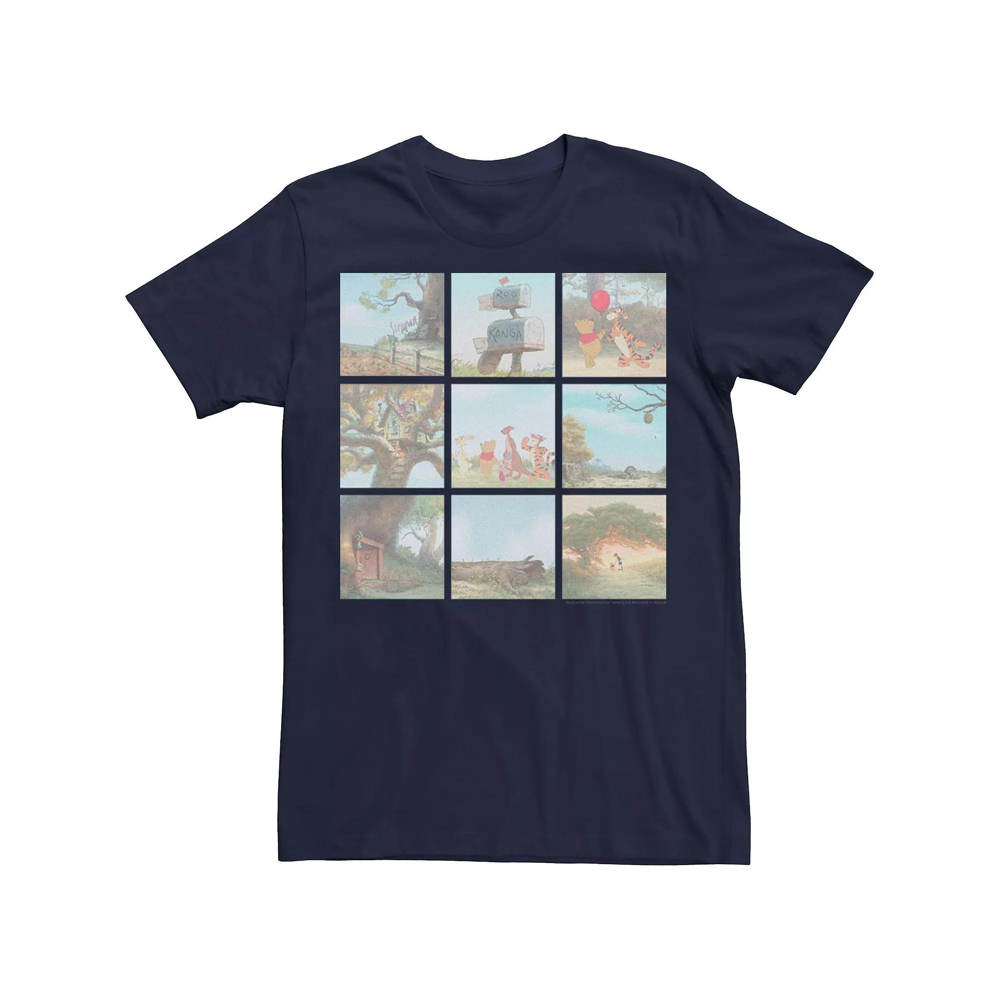 Disney's Winnie The Pooh Men's Scene Pane Tee,  Product Image