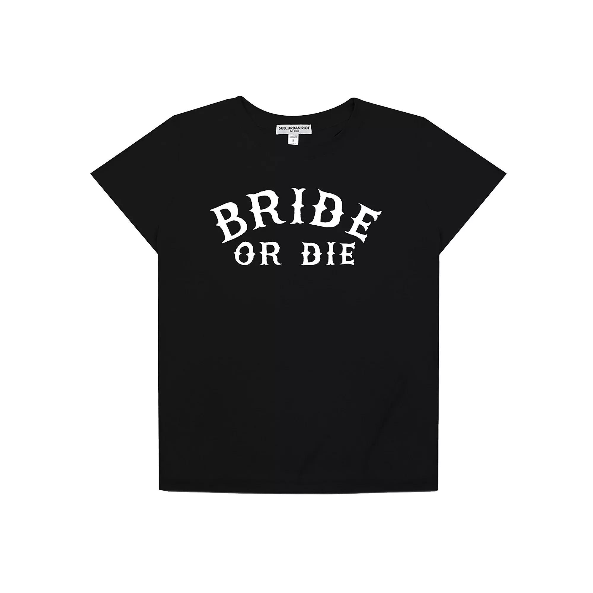 Women's Suburban Riot Bride or Die Loose Fit Graphic Tee, Girl's,  Product Image