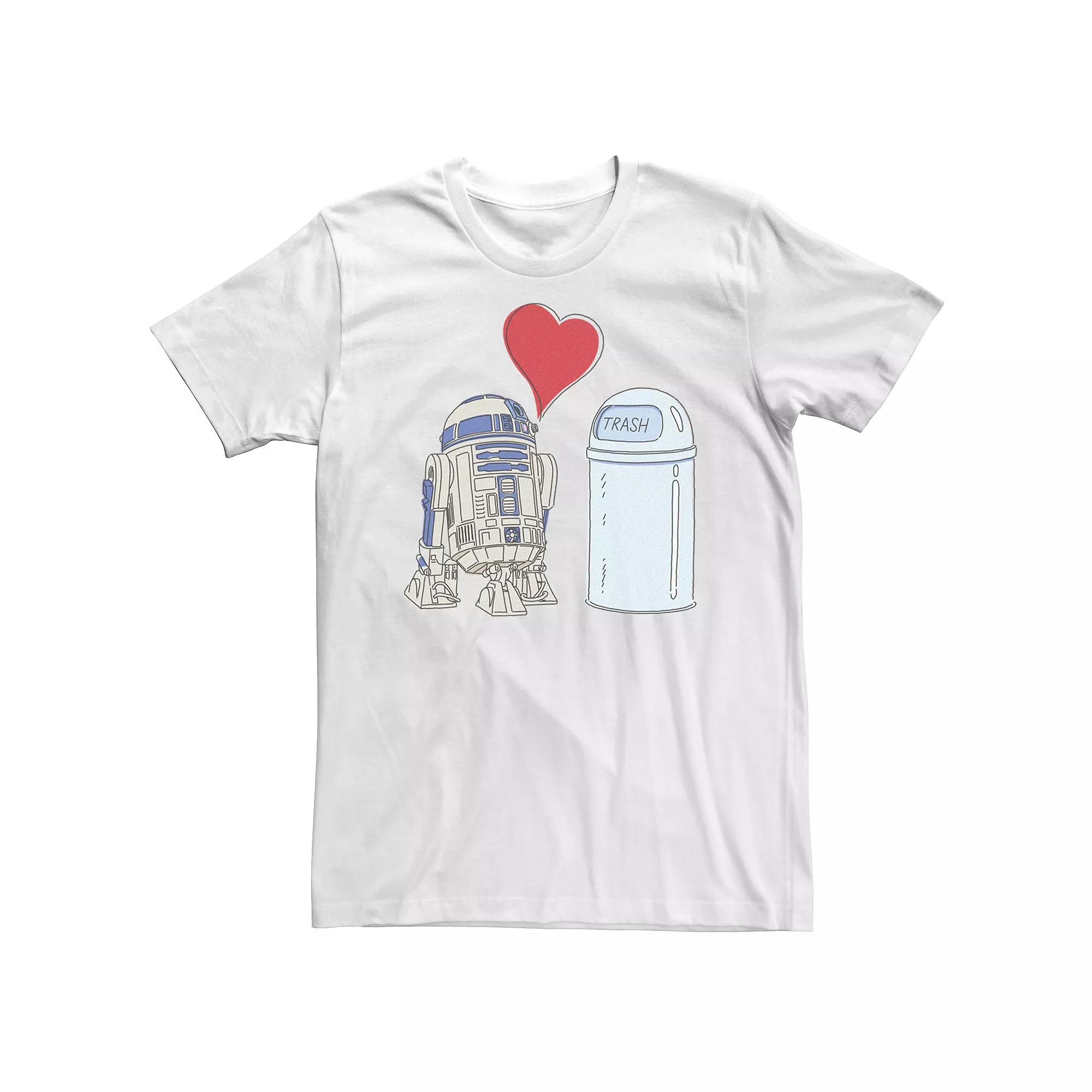 Big & Tall Star Wars R2-D2 Loves Trash Can Tee, Men's,  Product Image