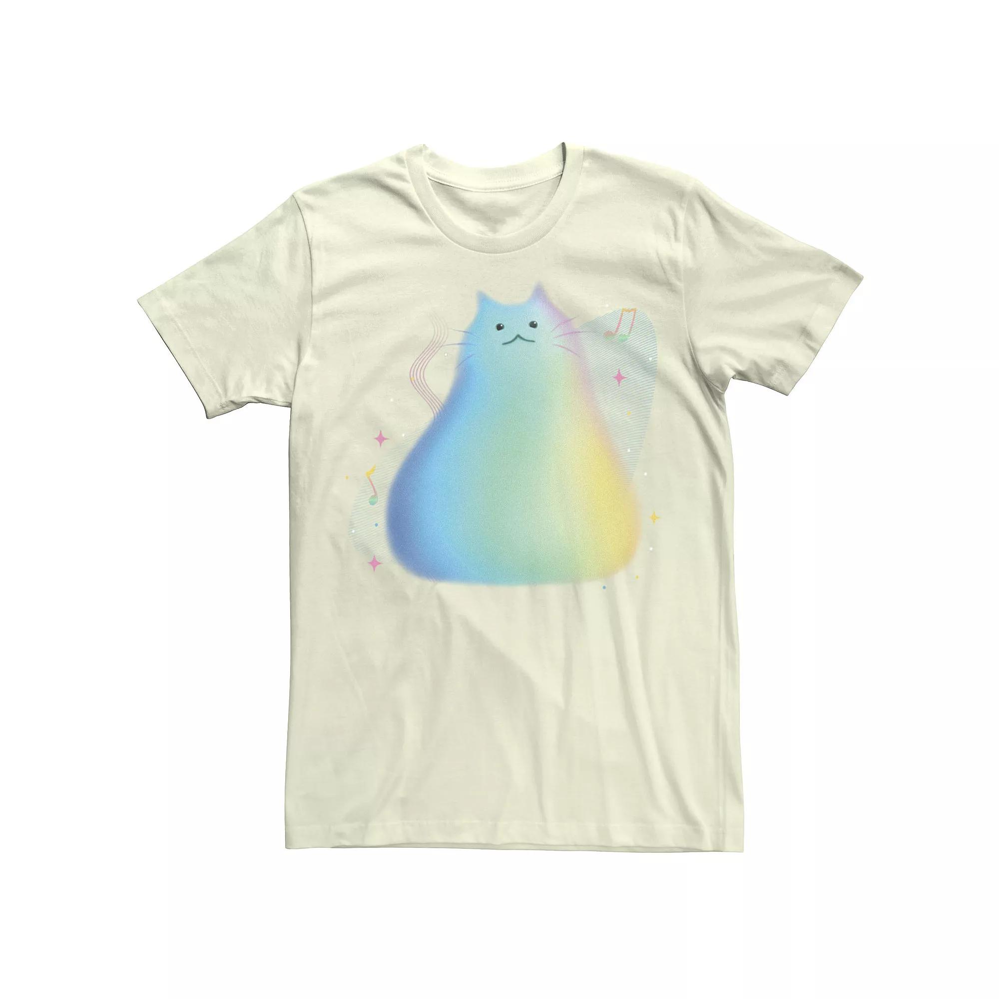 Disney / Pixar's Soul Men's Cat Portrait Music Notes Tee, Size: Medium, Natural Product Image