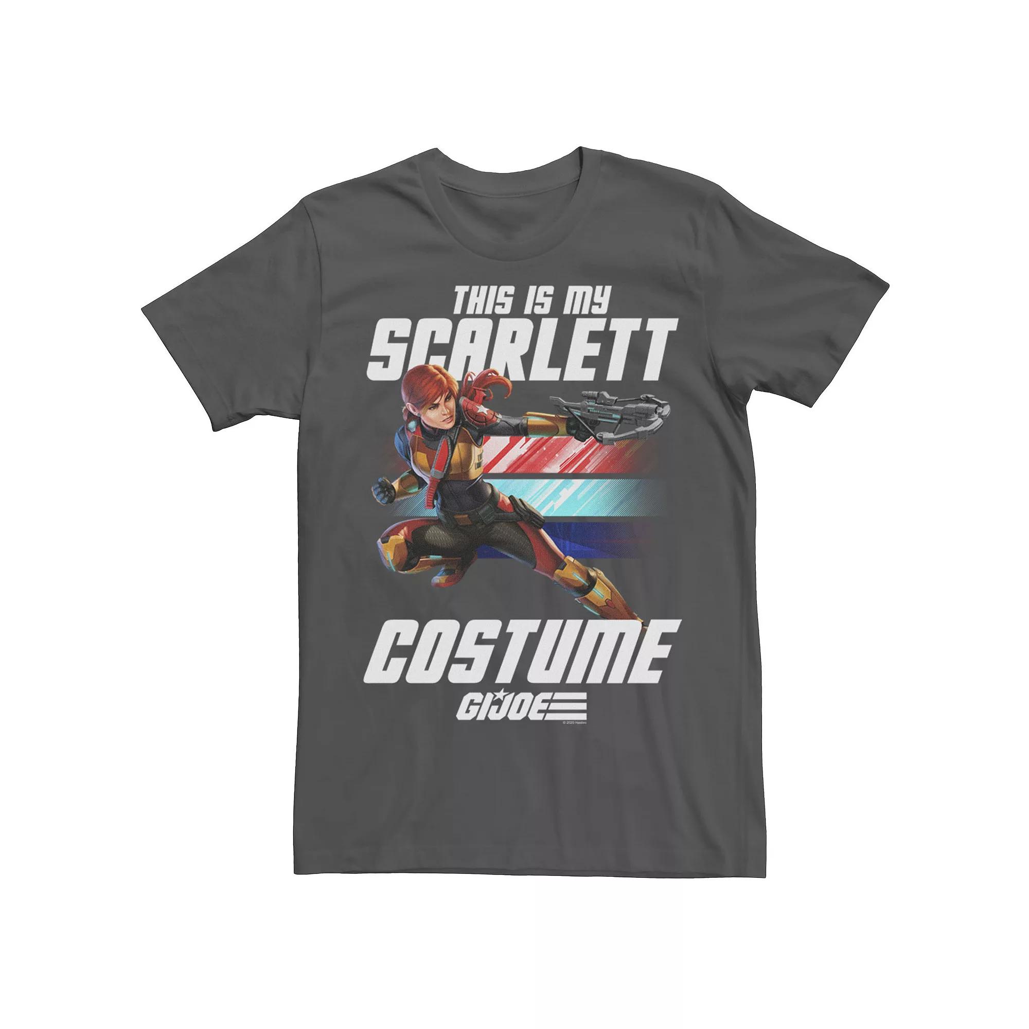 Men's G.I. Joe Halloween This Is My Scarlett Costume Tee, Boy's,  Product Image