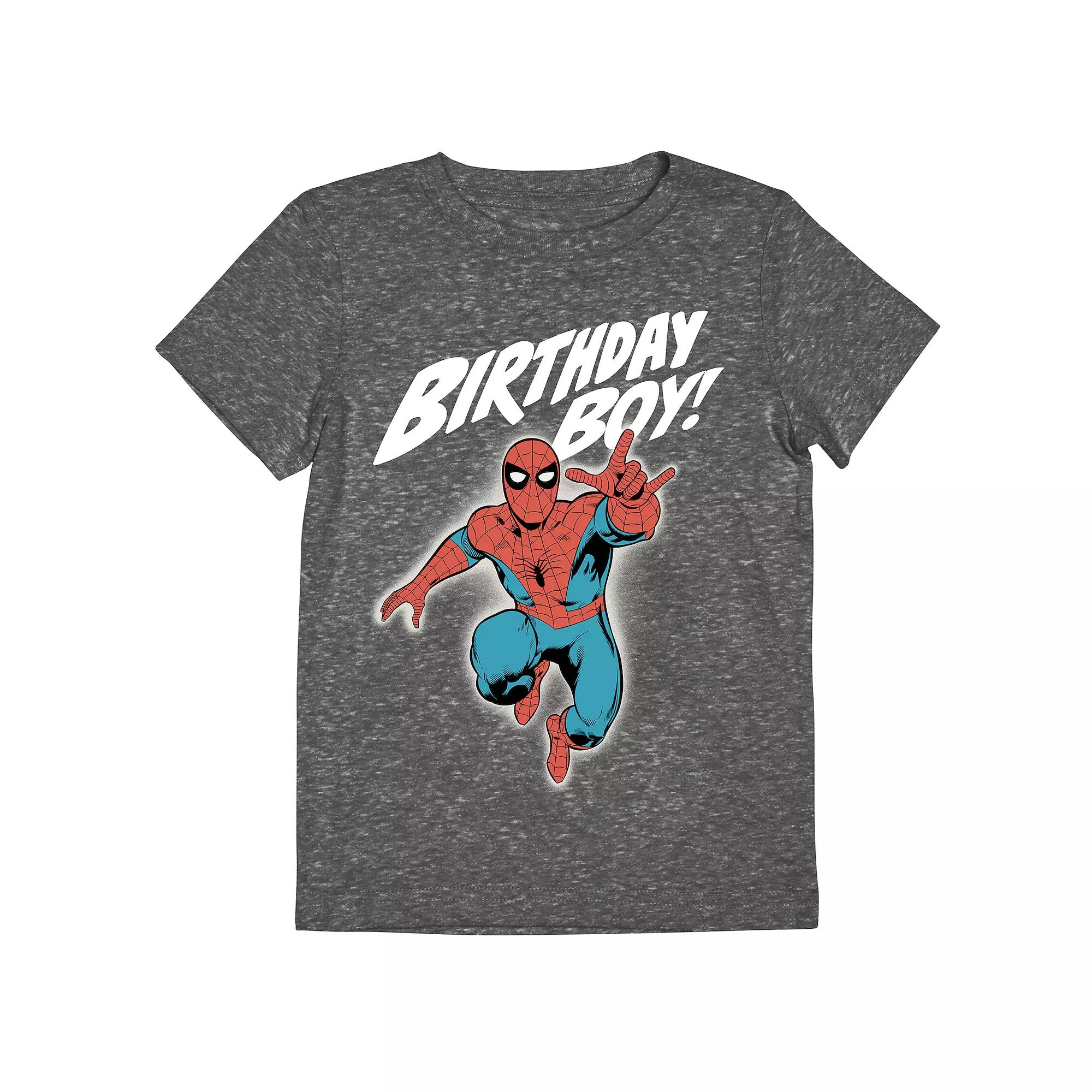 Boys 4-12 Jumping Beans® Marvel Spider-Man Birthday Boy Graphic Tee, Boy's, Size: 8, Gray Product Image