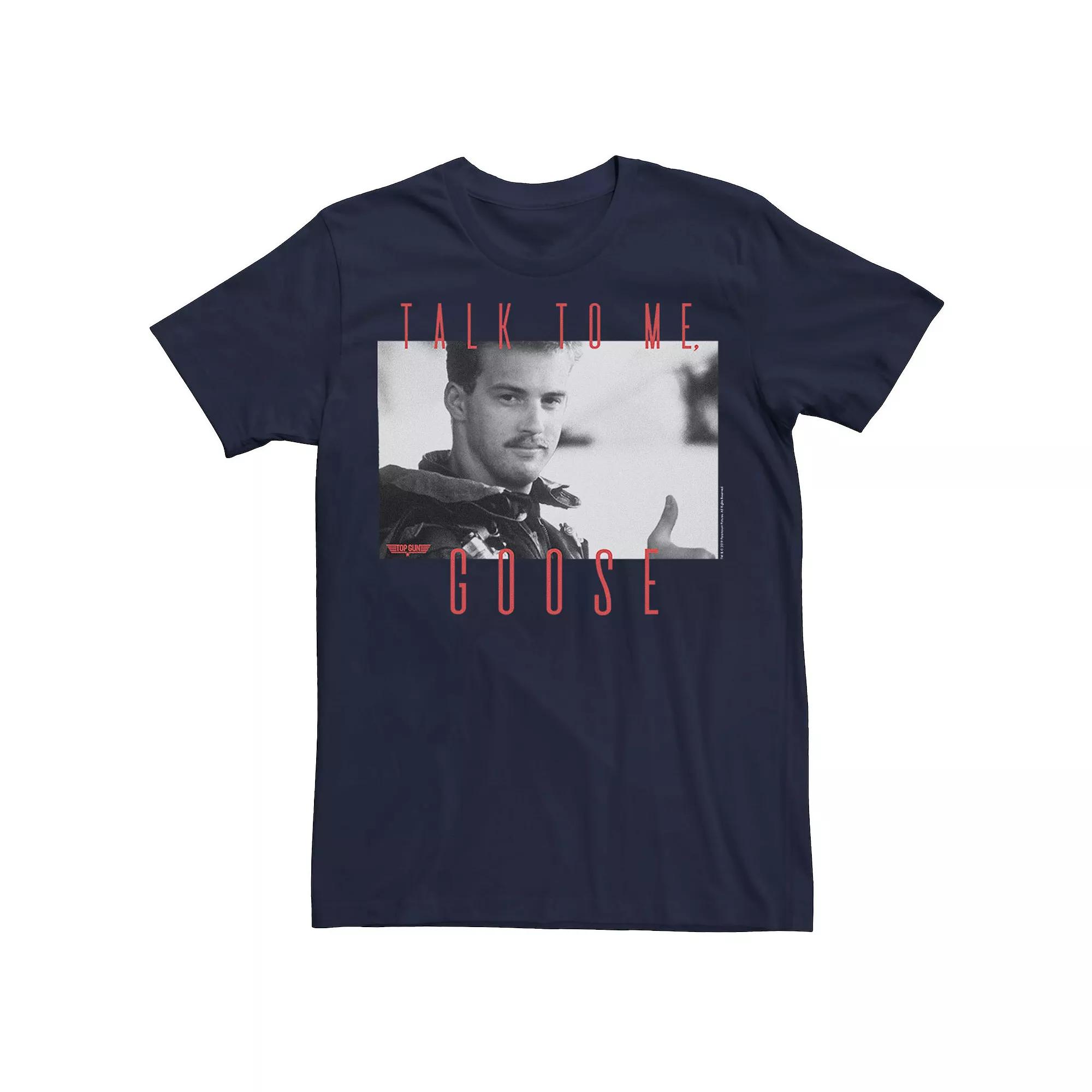 Men's Top Gun Talk To Me Goose Portrait Tee,  Product Image