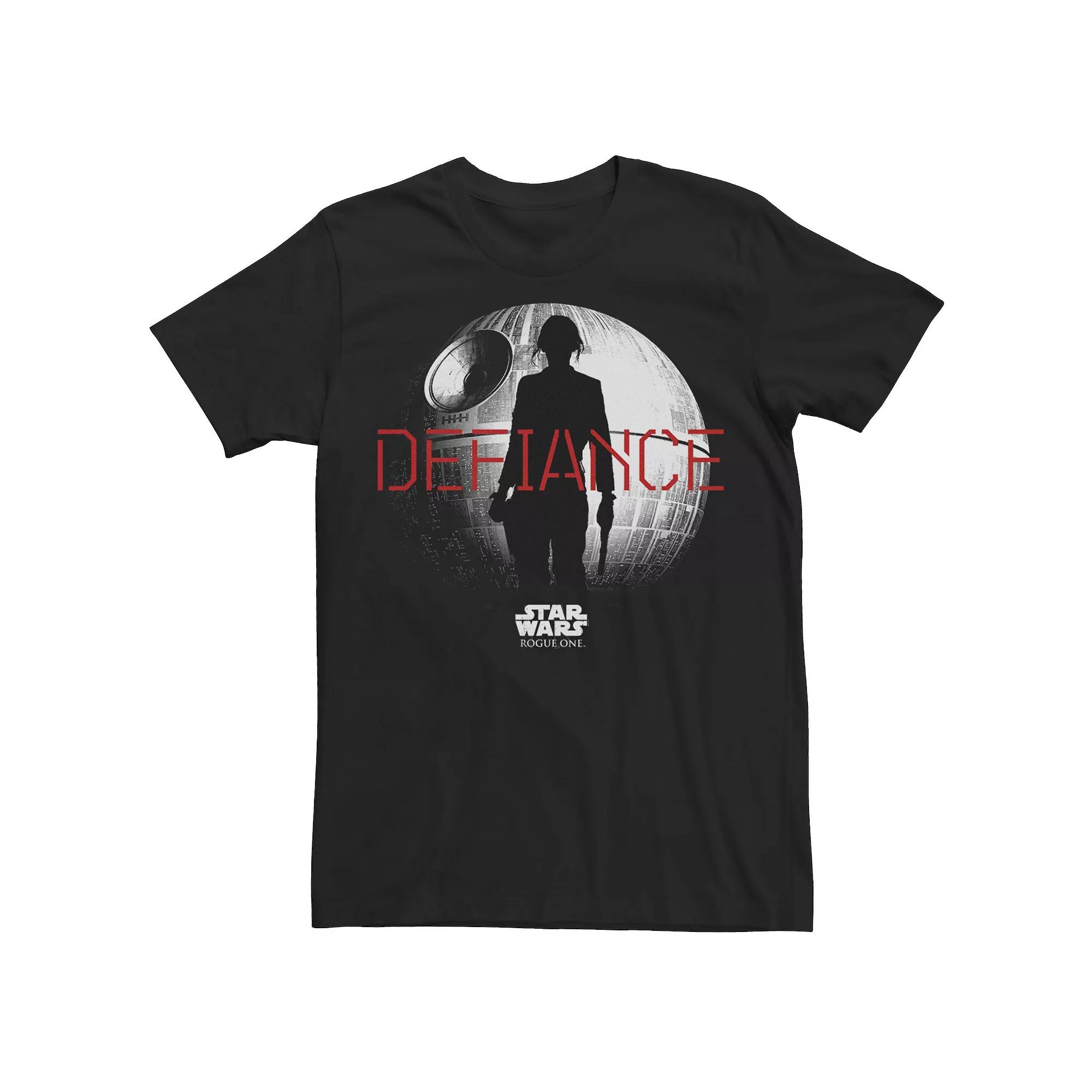 Men's Star Wars Rogue One Jyn Erso Silhouette "Defiance" Graphic Tee,  Product Image