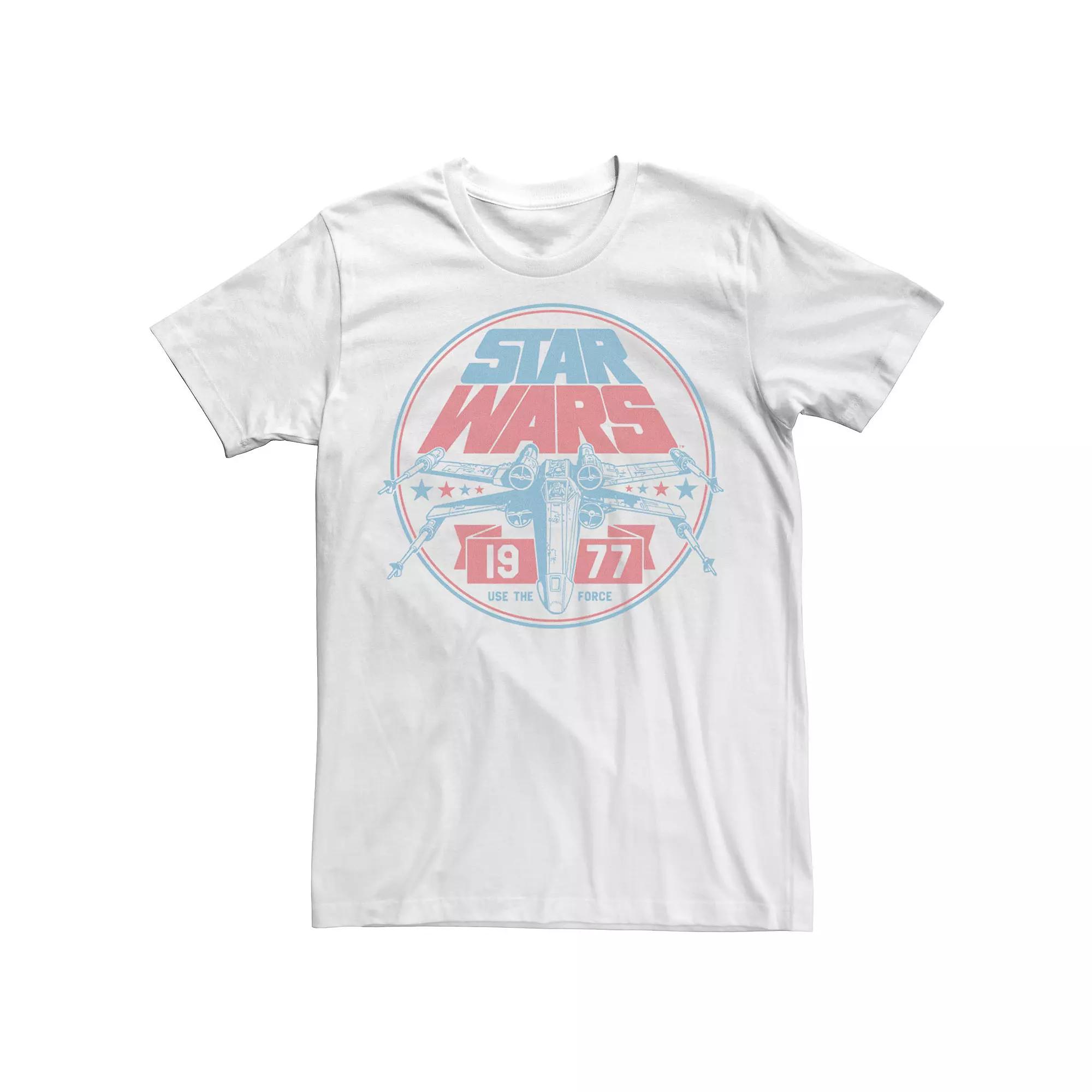 Big & Tall Star Wars Patriotic X-Wing Vintage Badge Tee, Men's,  Product Image