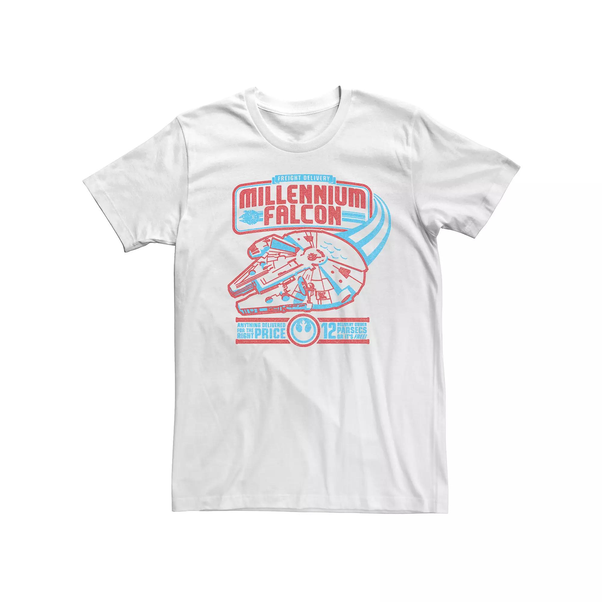 Men's Star Wars Retro Millennium Falcon Freight Delivery Tee,  Product Image