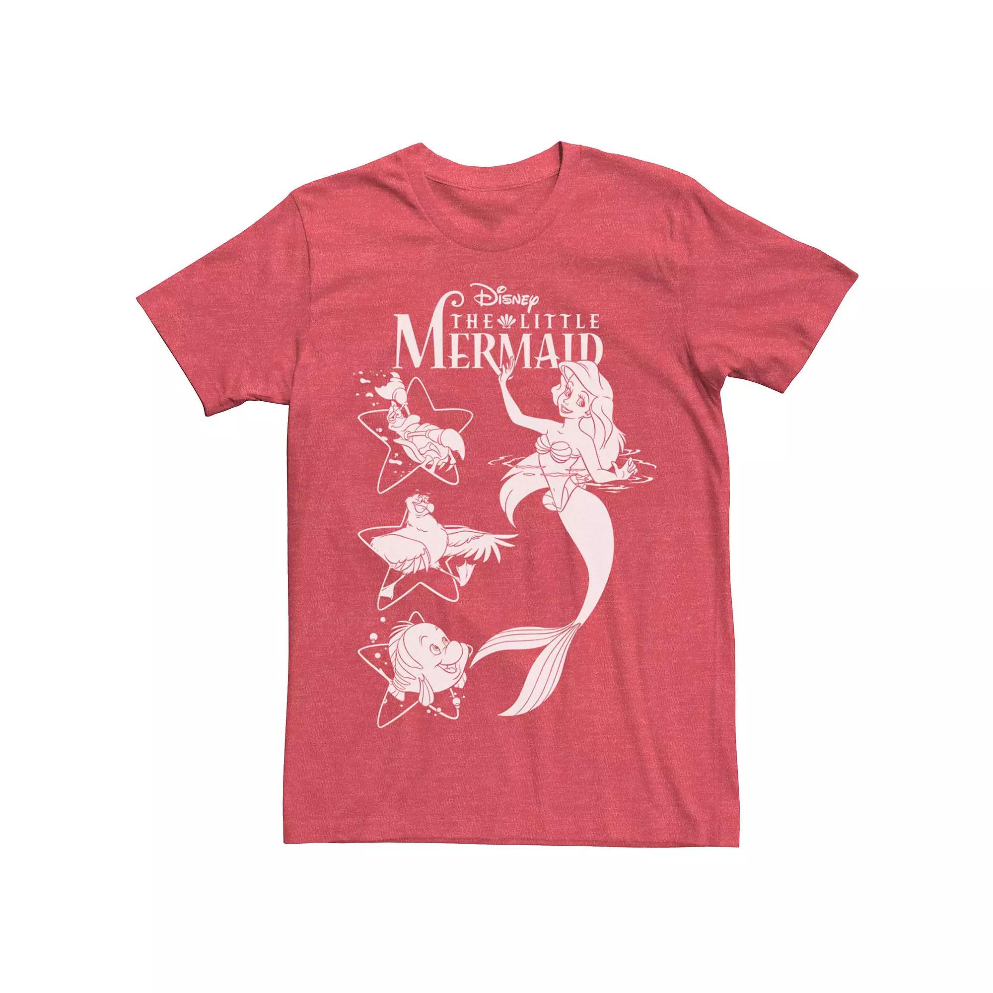 Disney's The Little Mermaid Ariel And Friends Men's Graphic Tee,  Product Image