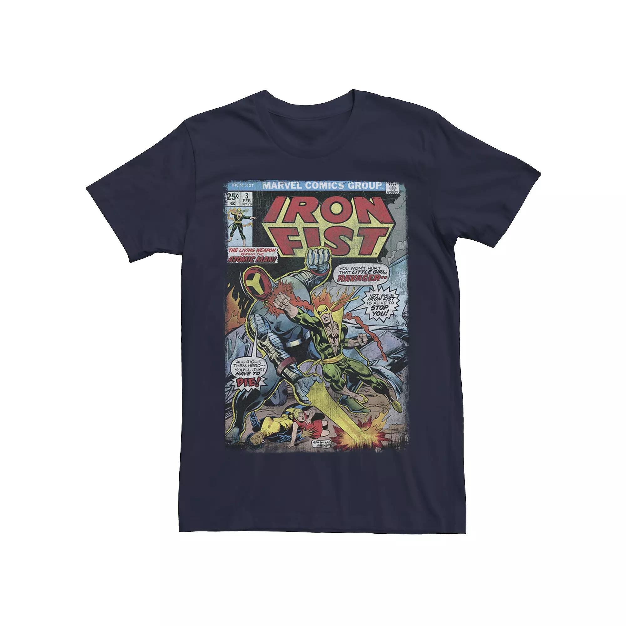 Men's Marvel Iron Fist vs Atomic Man Comic Tee,  Product Image