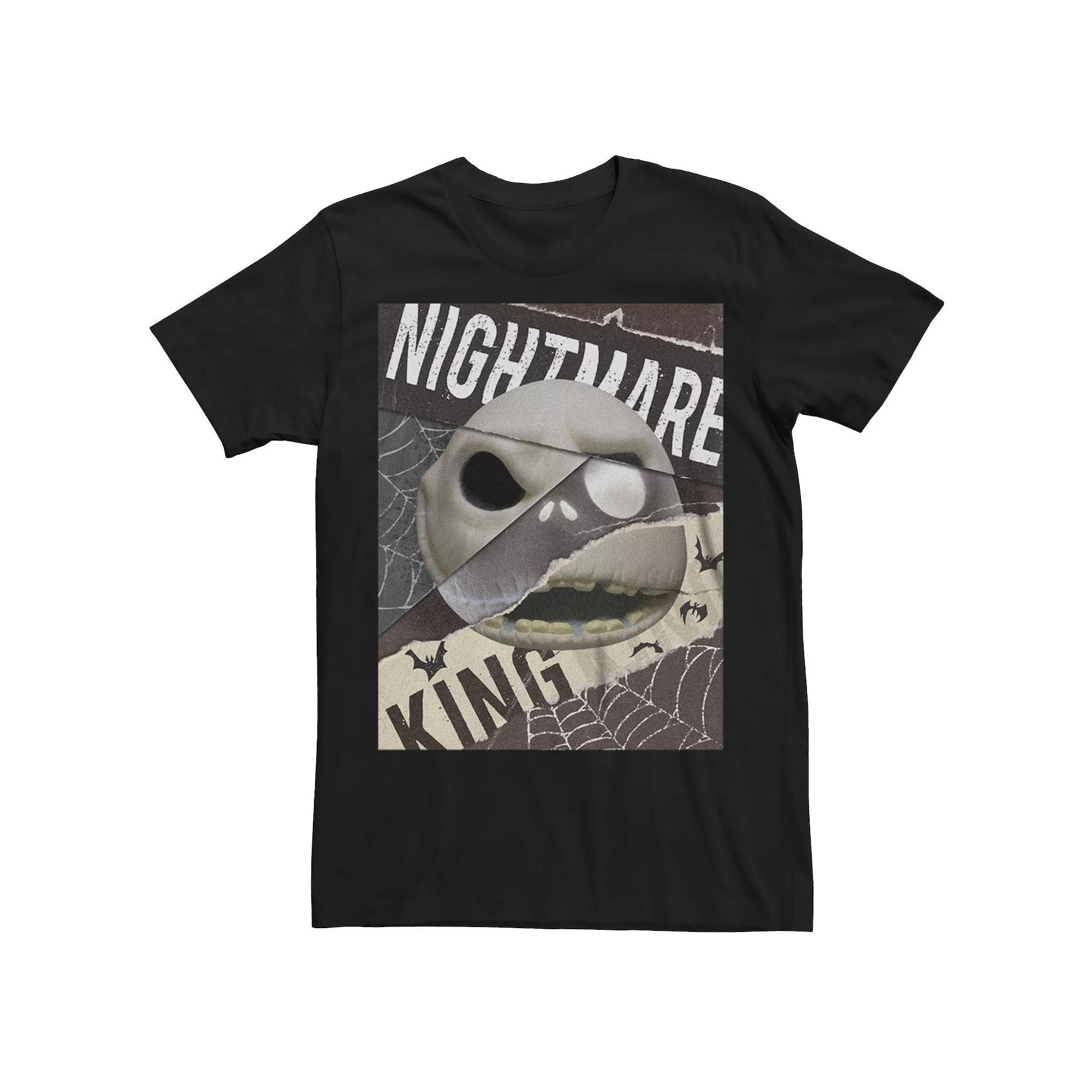 Disney's Nightmare Before Christmas Men's Jack's Collage Portrait Graphic Tee, Size: Large, Black Product Image