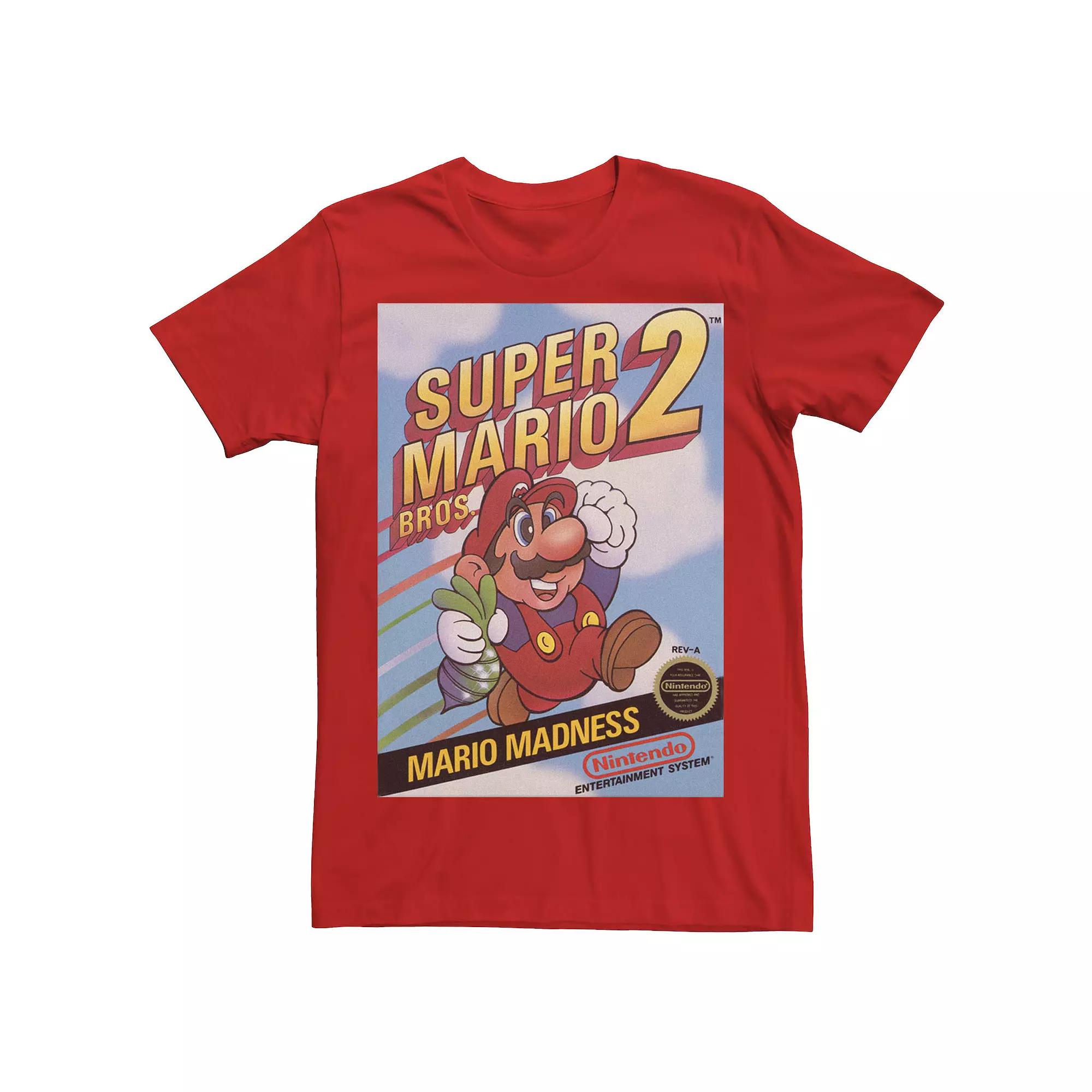 Men's Nintendo Super Mario Bros 2 Retro Box Art Tee,  Product Image