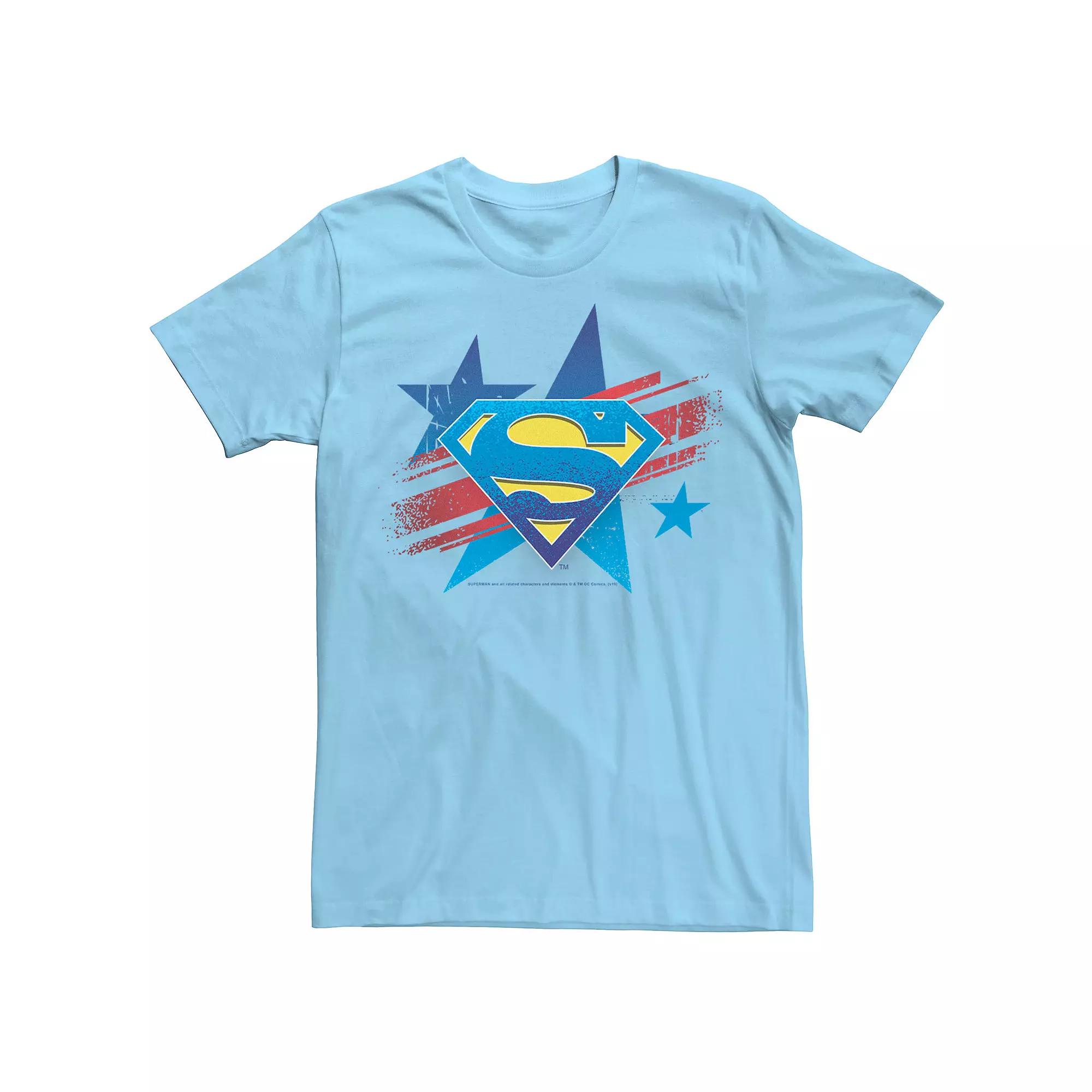 Men's DC Comics Superman Stars And Stripes Chest Logo Graphic Tee,  Product Image
