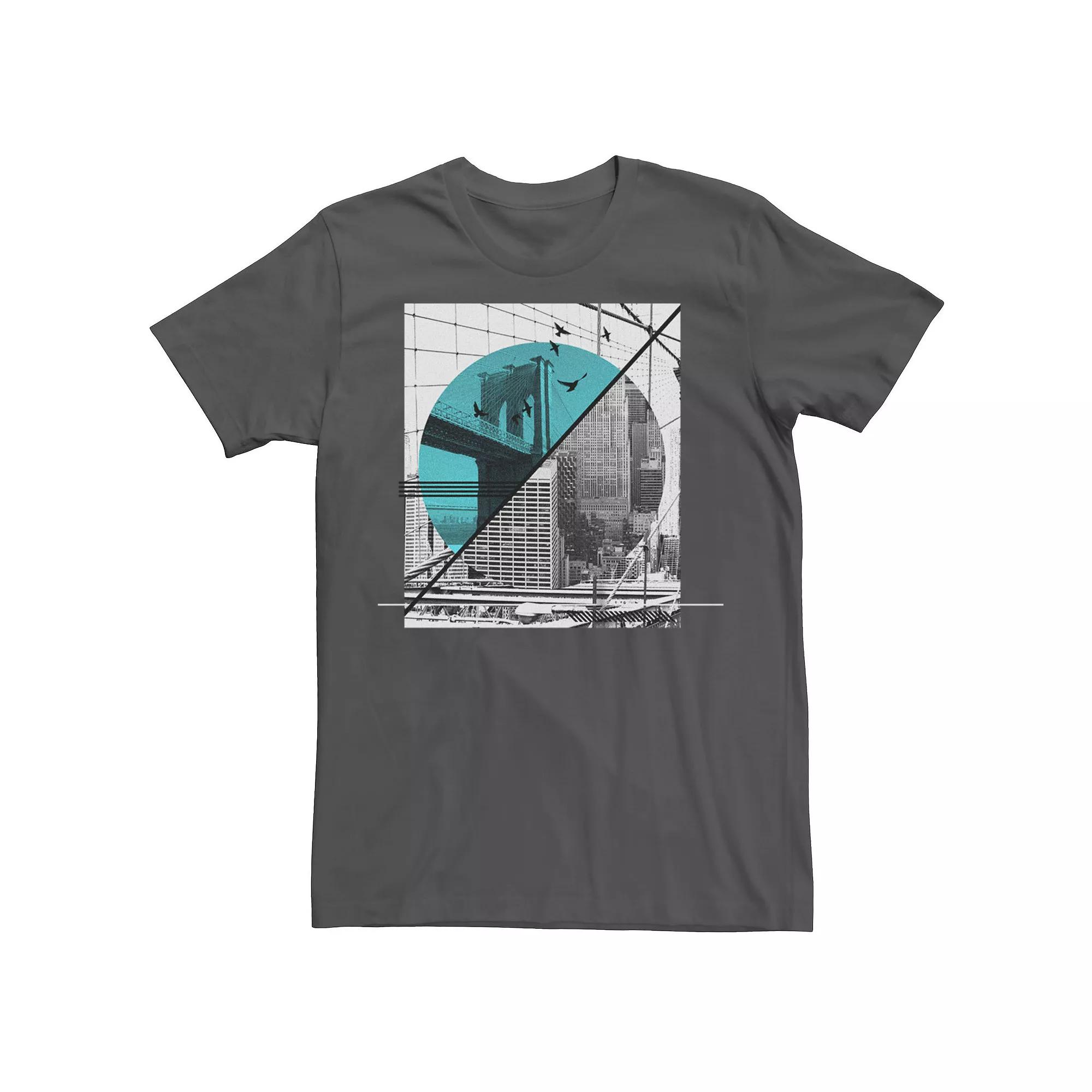 Men's Abstract Flying City Graphic Tee,  Product Image
