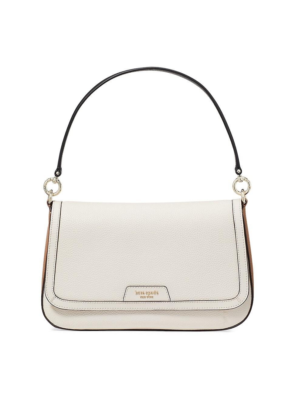 kate spade new york Hudson Color Blocked Pebbled Leather Flap Shoulder Bag Product Image