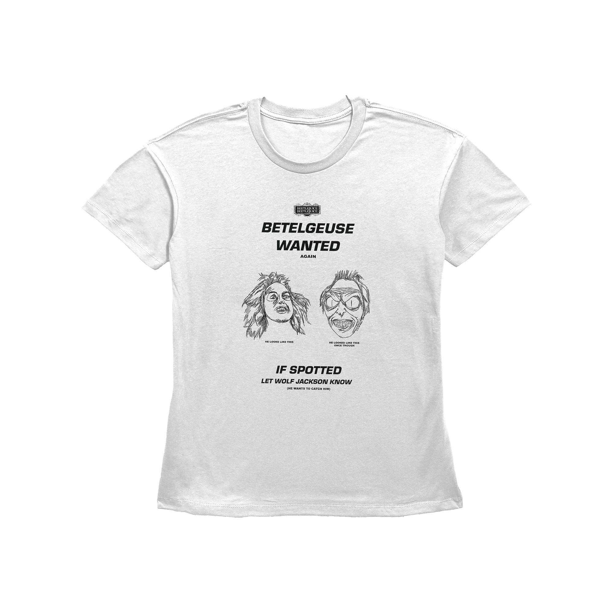 Women's Beetlejuice 2 Betelgeuse Wanted Graphic Tee,  Product Image