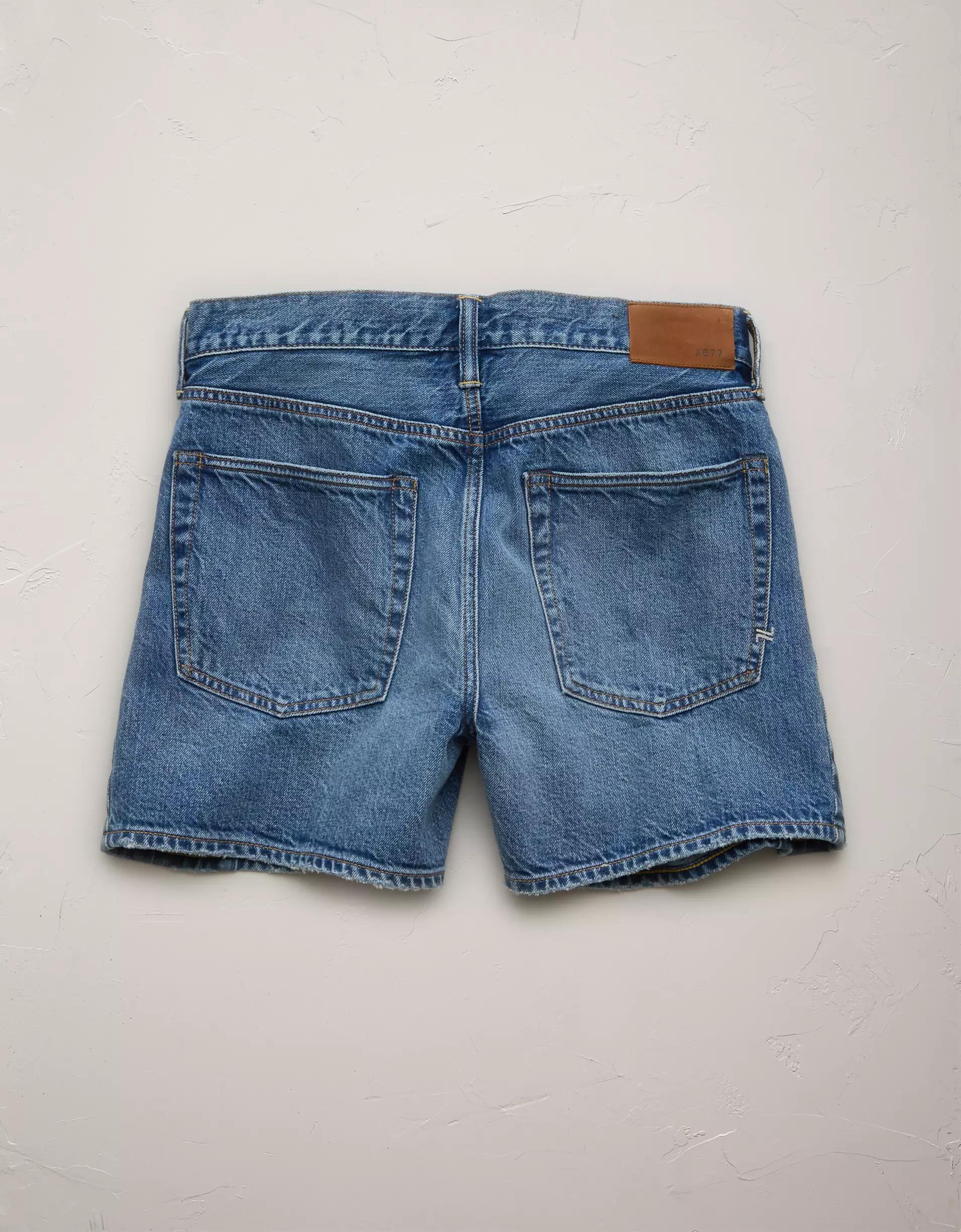 AE77 Premium Baggy Denim Short Product Image
