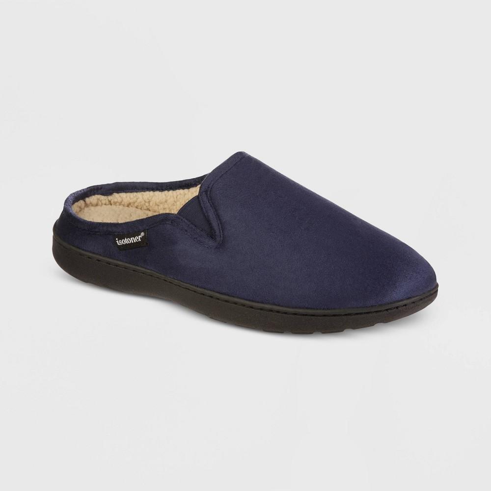 Isotoner Men's Recycled Vincent Hoodback Slippers - Navy Blue M Product Image