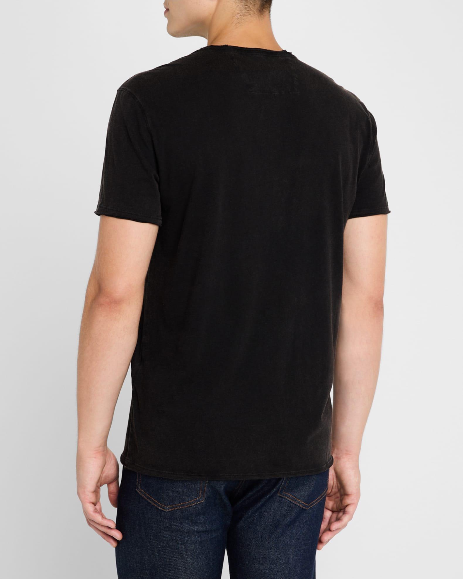 Mens Ozzy Raw-Edge T-Shirt Product Image