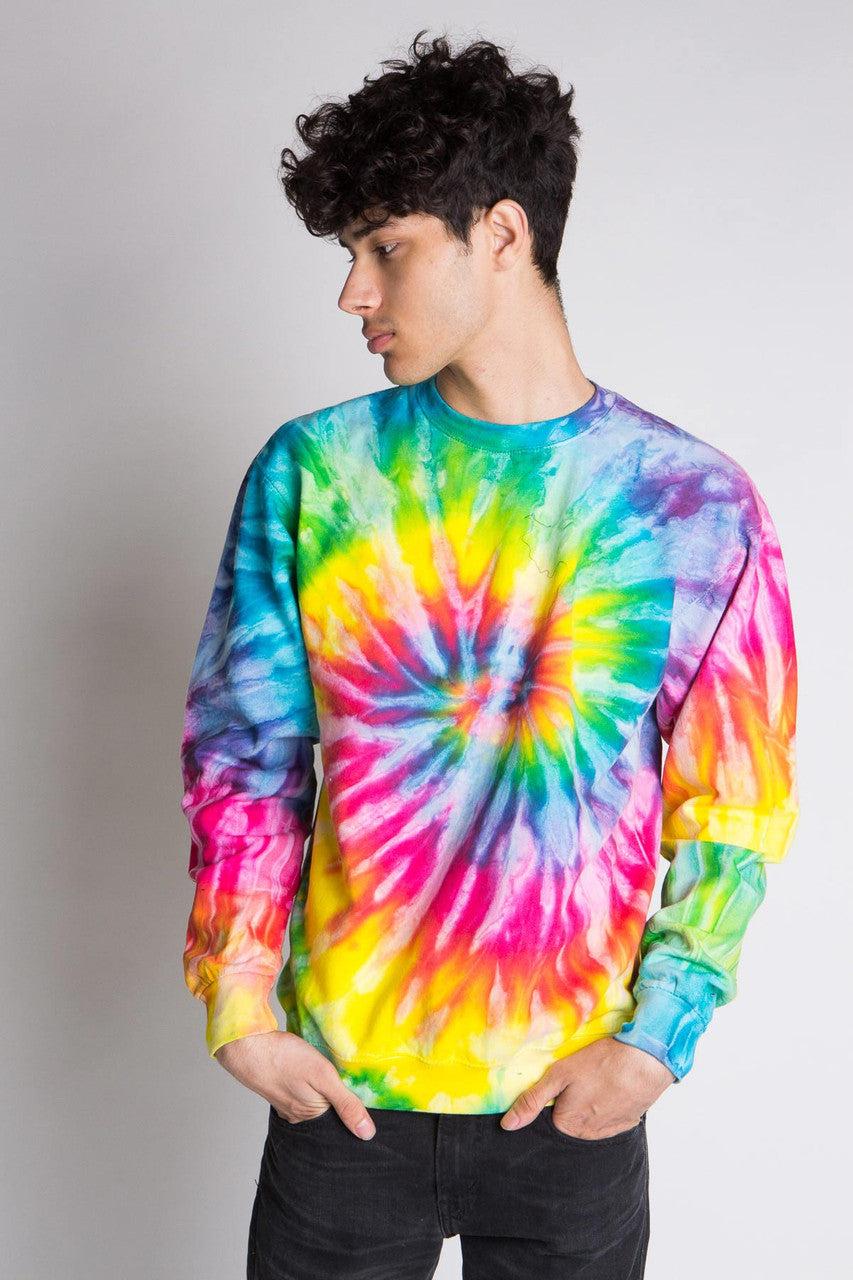Rainbow Burst Tie Dye Sweatshirt Product Image