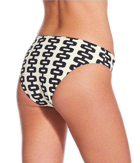 Gianni Bini Retro Fille Textured Pique Retro Hipster Swim Bottom Product Image