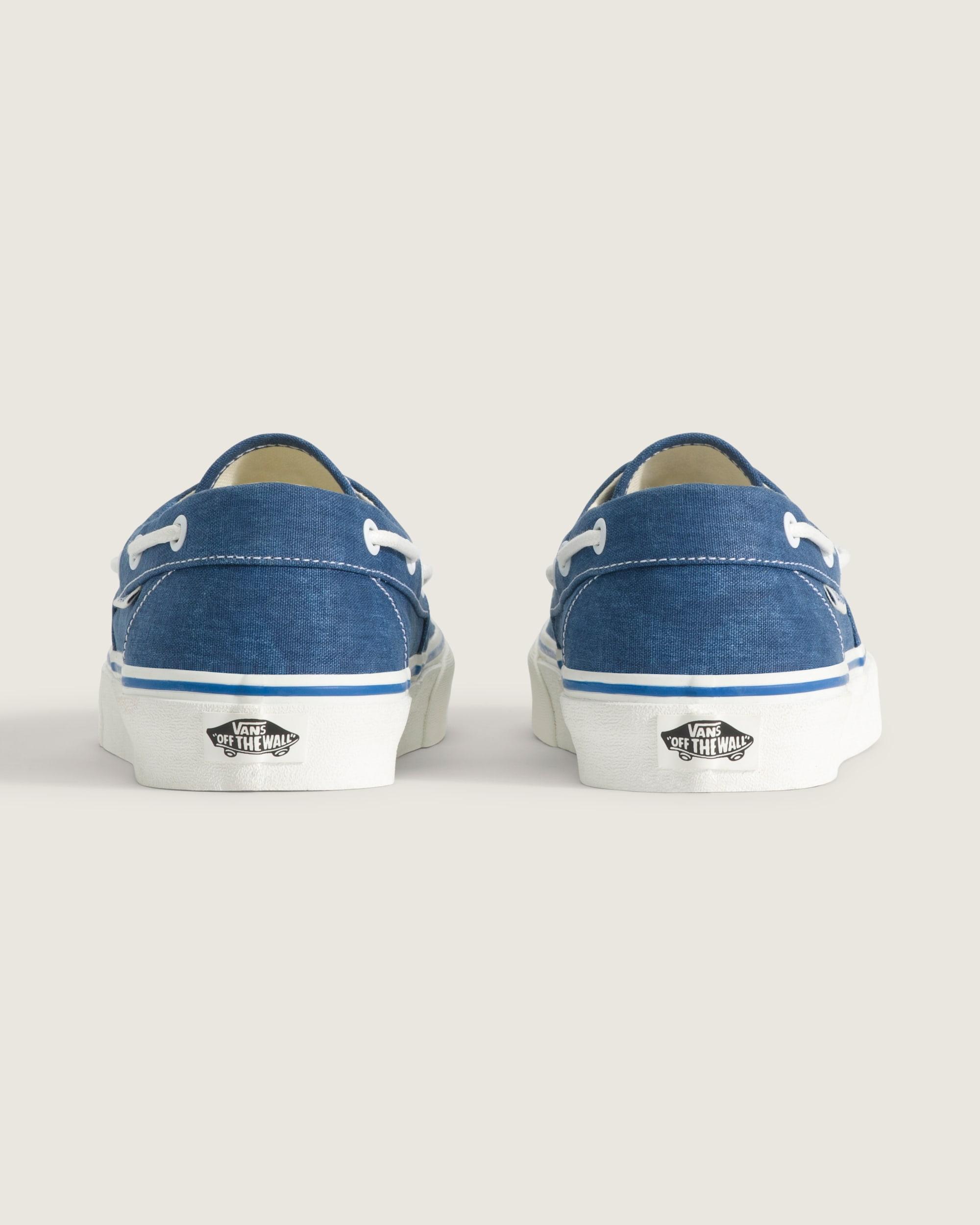 Authentic Boat Shoe in Navy Blue / Marshmallow White| Vans US Product Image
