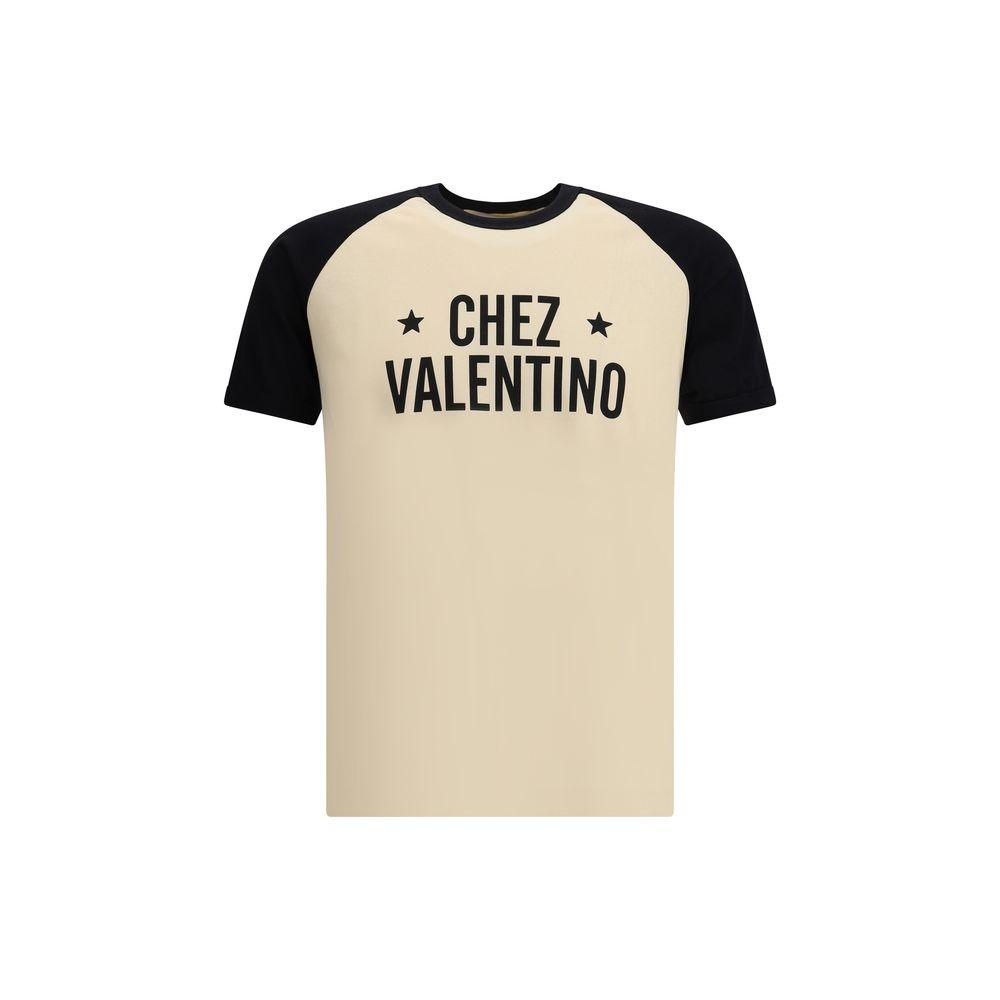 VALENTINO Chez Logo T-shirt In Neutral Product Image