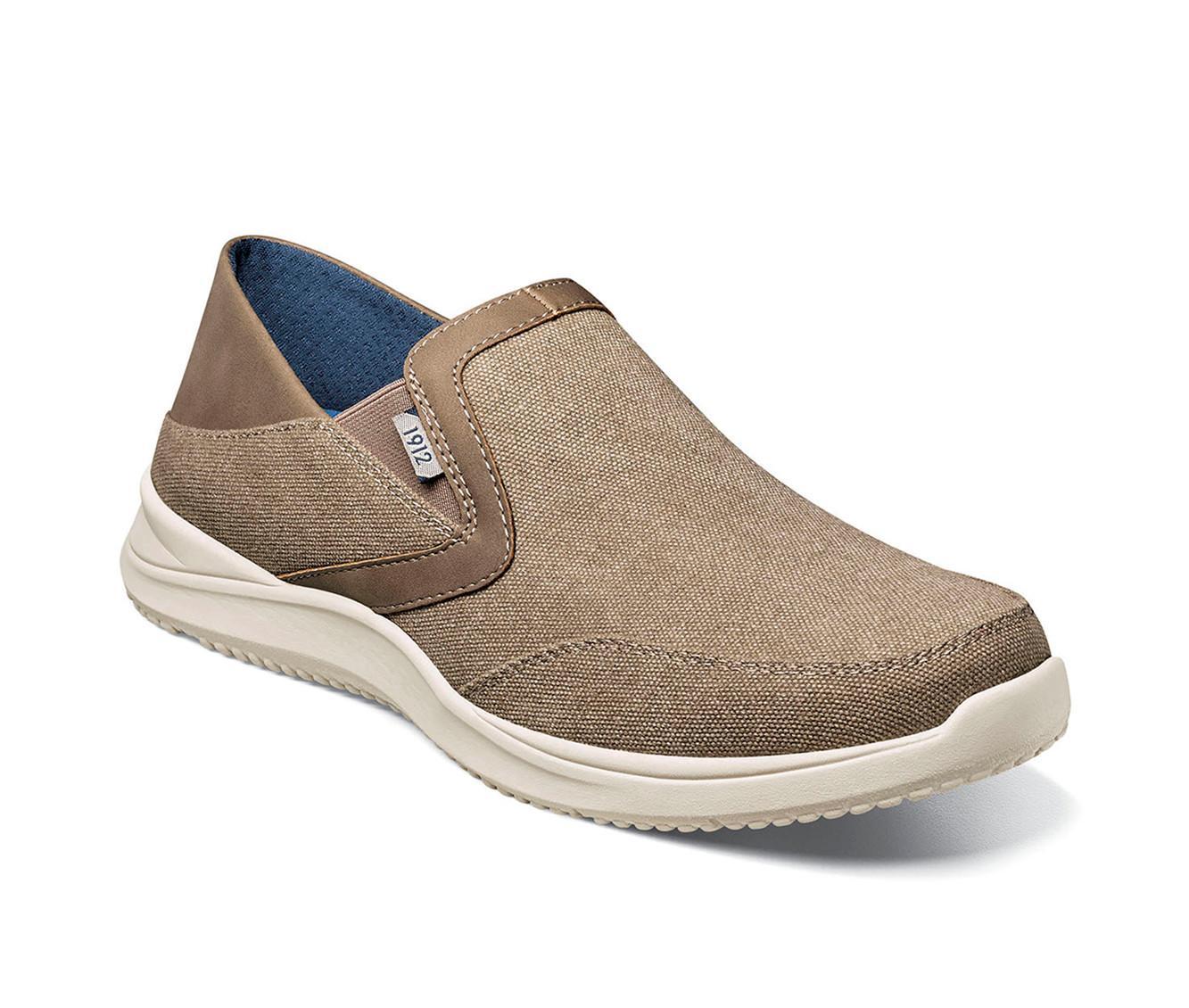 Men's Nunn Bush Conway EZ Canvas Moc Toe Slip On Shoes Product Image