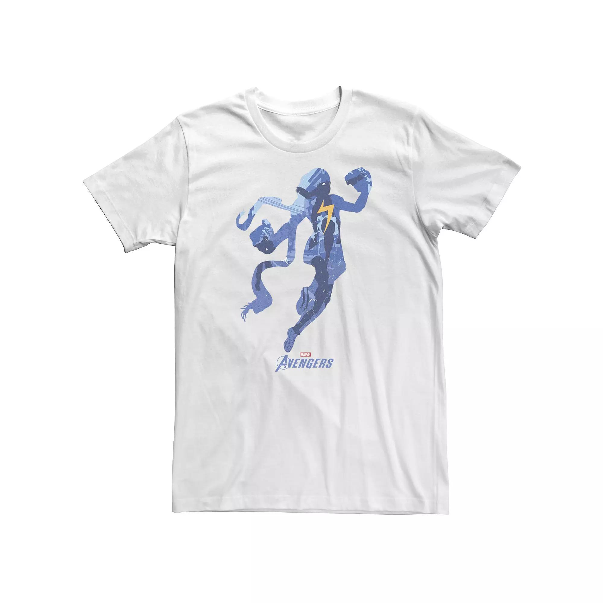 Big & Tall Marvel Avengers Game Ms. Marvel Silhouette Fill Tee, Men's,  Product Image