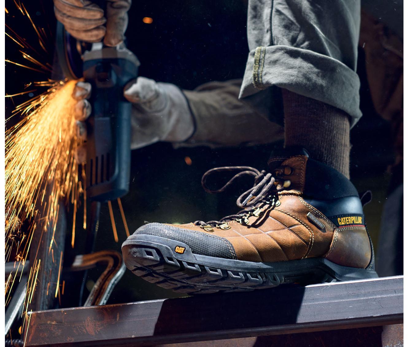 Men's Caterpillar Threshold Waterproof Steel Toe Work Boots Product Image