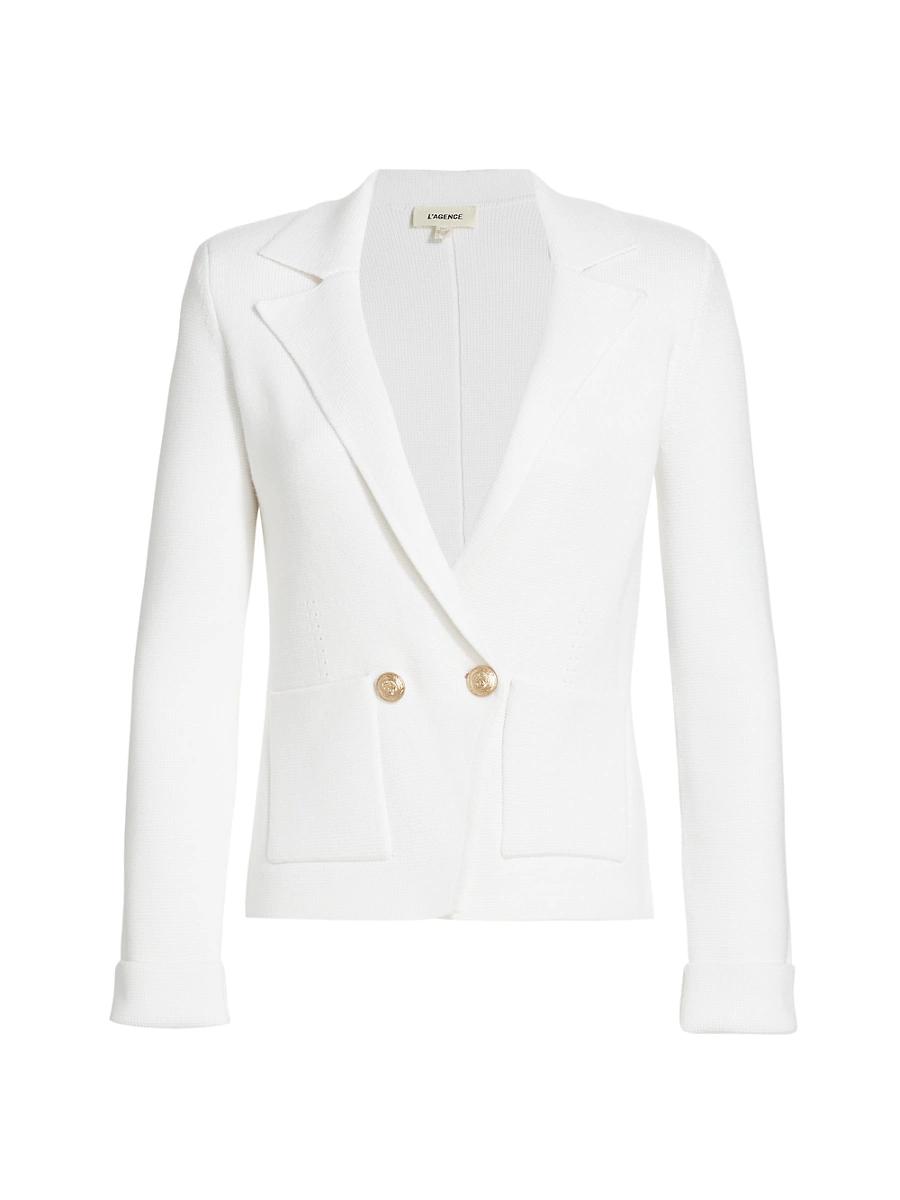 Womens Sofia Knit Double-Breasted Blazer Product Image