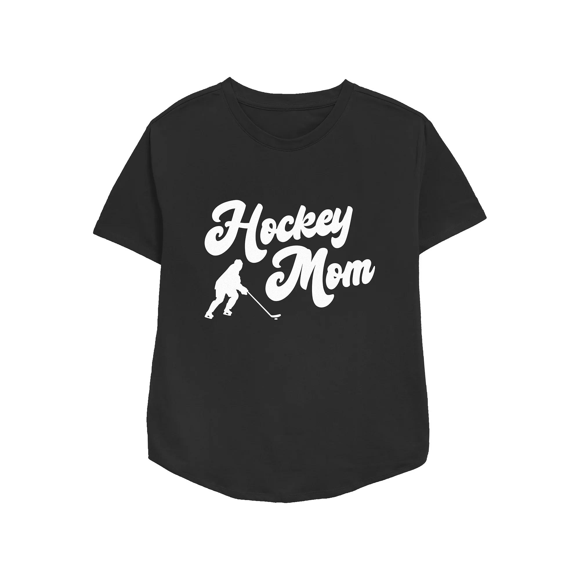 Women's Hockey Mom Relaxed Fit Graphic Tee,  Product Image
