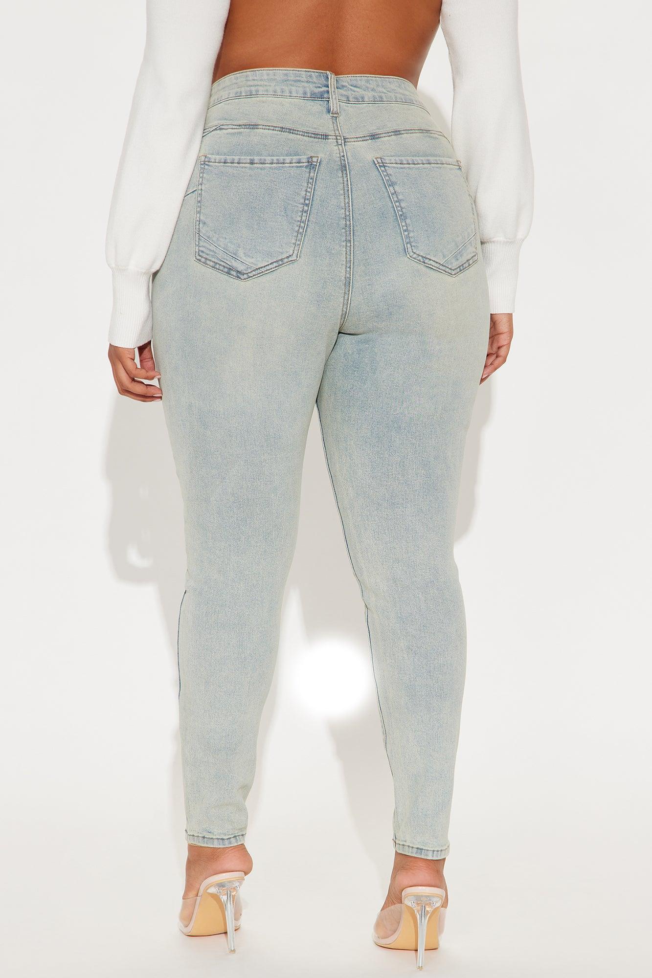 Aria Sculpting Skinny Jeans - Light Wash Product Image