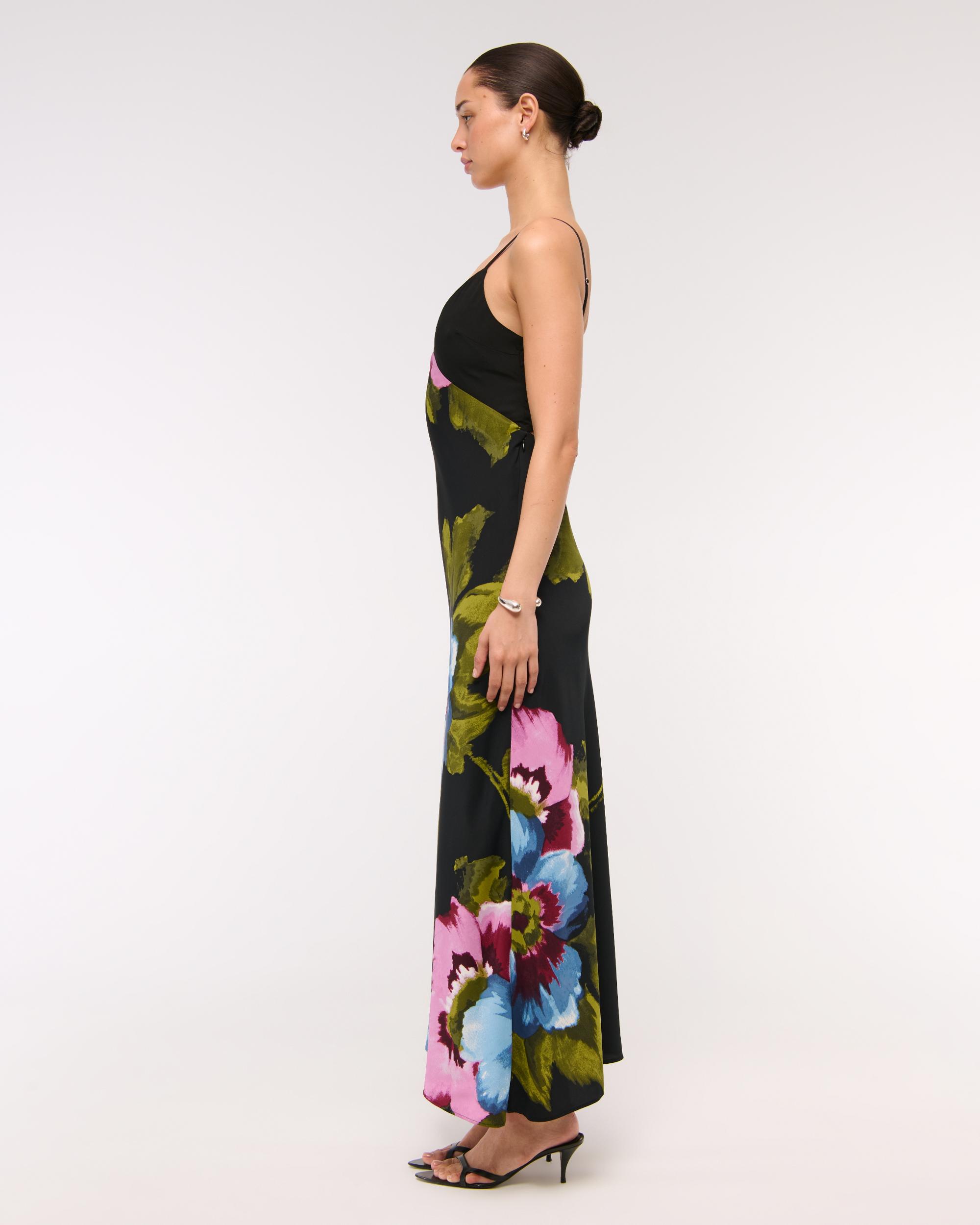 The A&F Julia Slip Cutout Maxi Dress Product Image