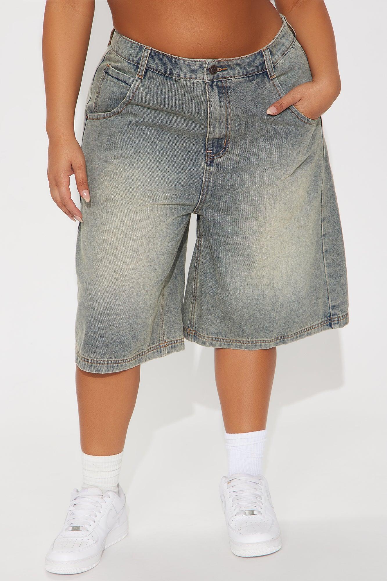 Basic 90's Denim Jorts - Vintage Wash Female Product Image