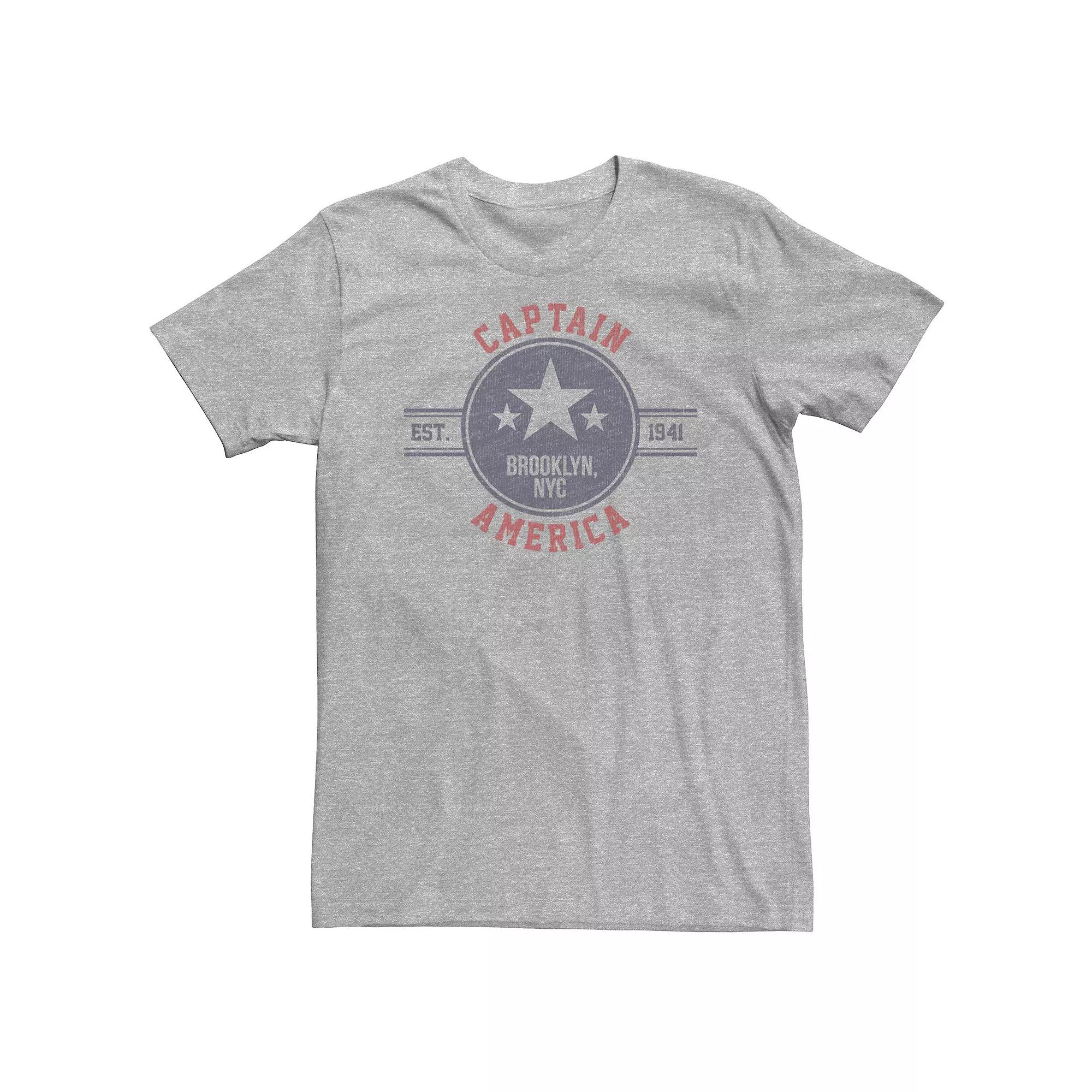 Big & Tall Marvel Captain America Vintage Est. 1941 Star Badge Tee, Men's,  Product Image