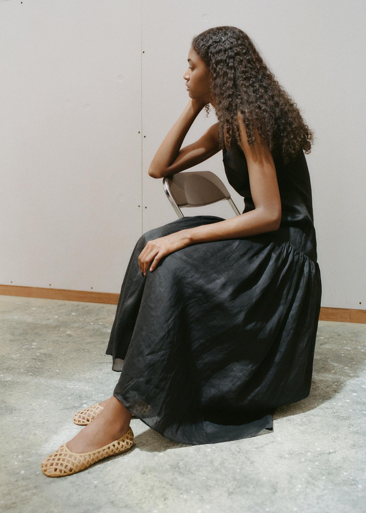 Natural fiber ballet flats - Women | MANGO USA Product Image