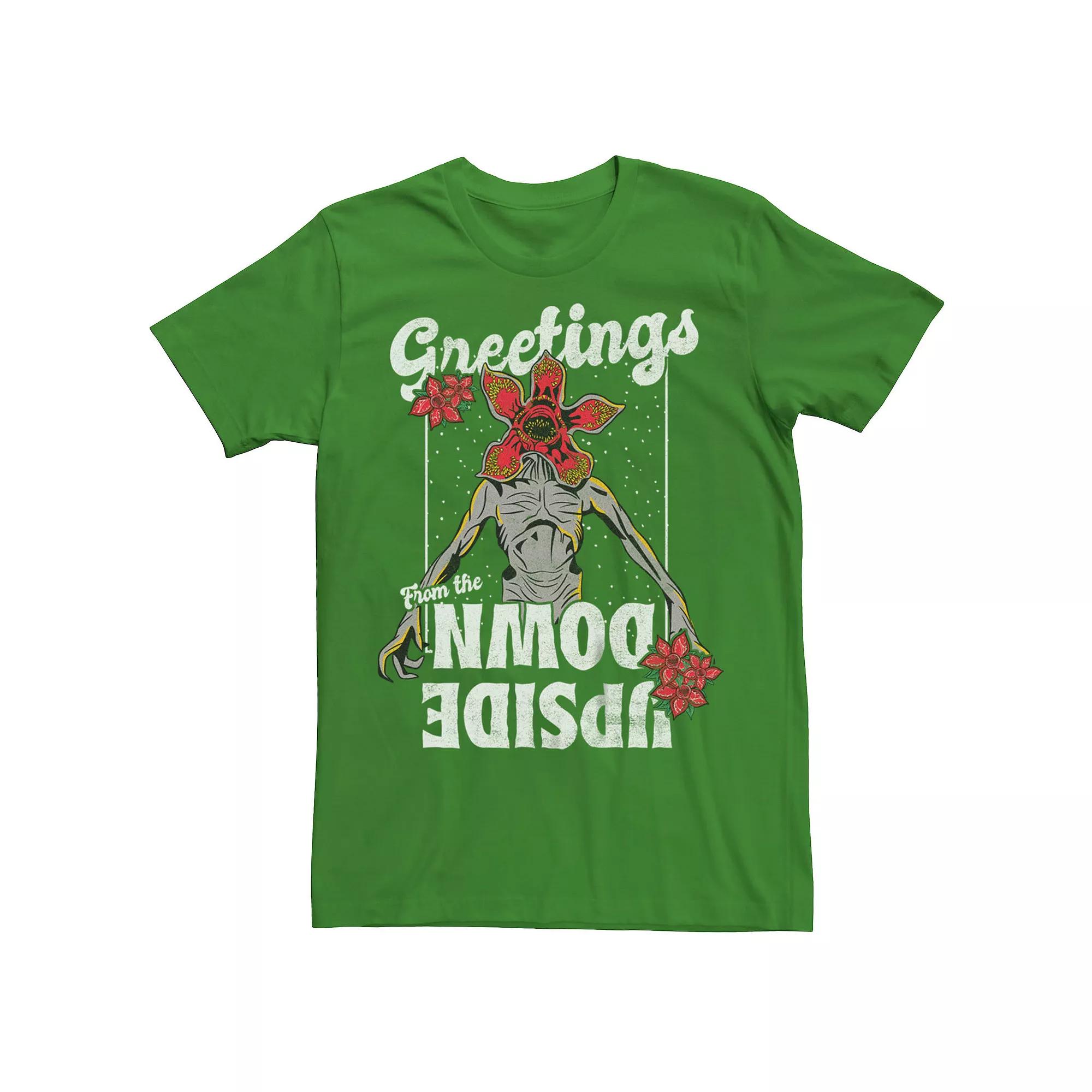 Men's Stranger Things Greetings From The Upside Down Graphic Tee,  Product Image