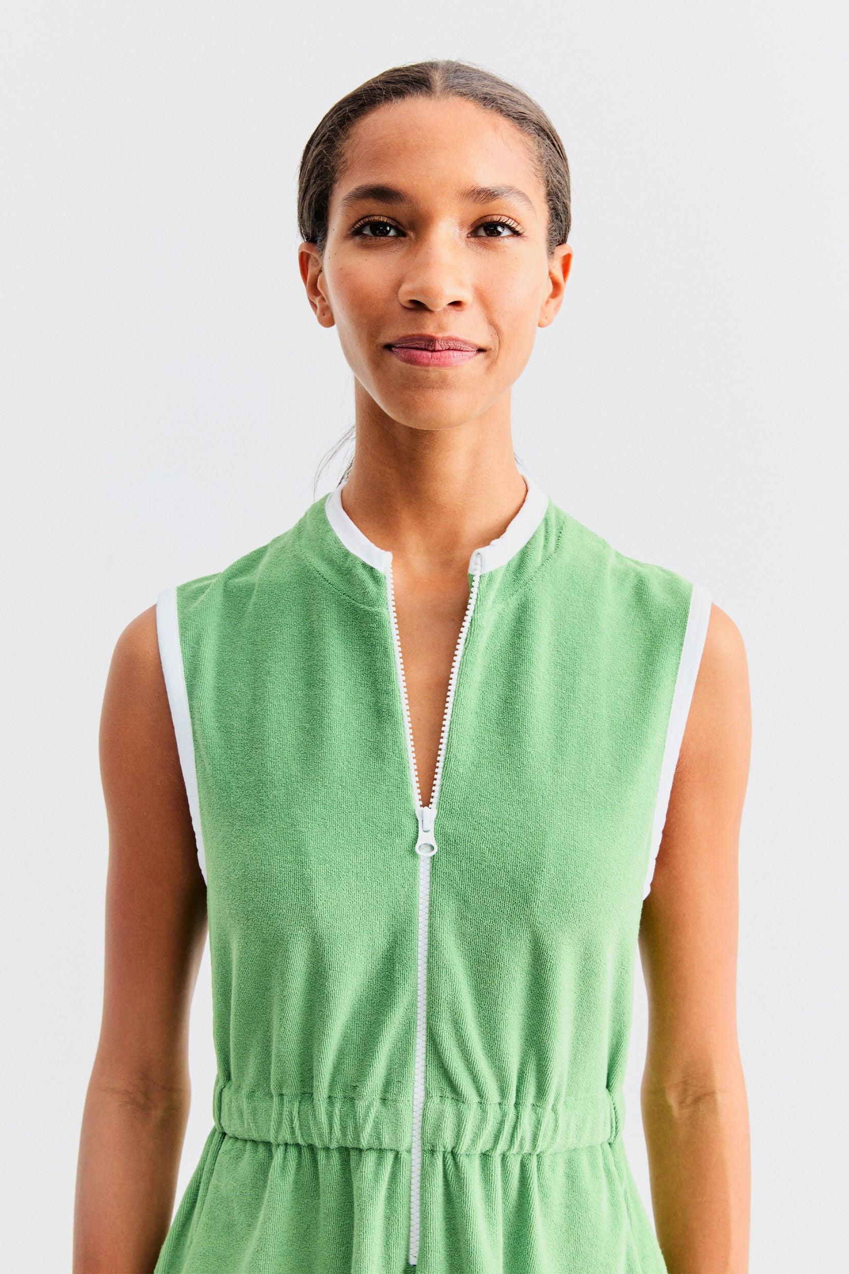 The Terry Dress - Avocado Female Product Image