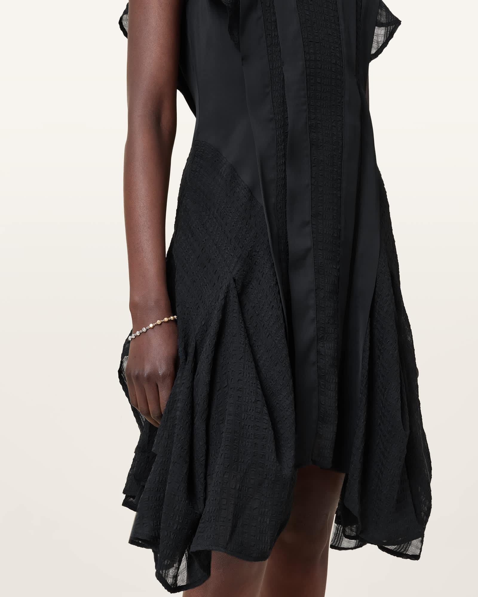 Fleur Textured Asymmetric Hem Dress Product Image