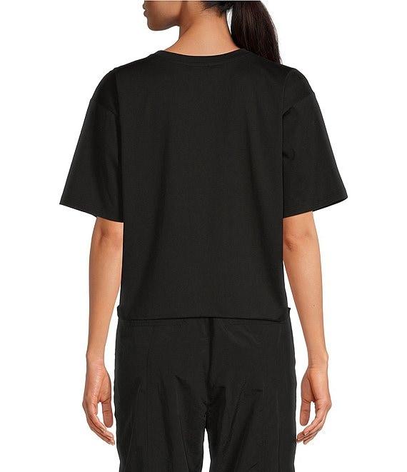 Gianni Bini Jersey Knit Crew Neck Short Sleeve Relaxed Tee Shirt Product Image