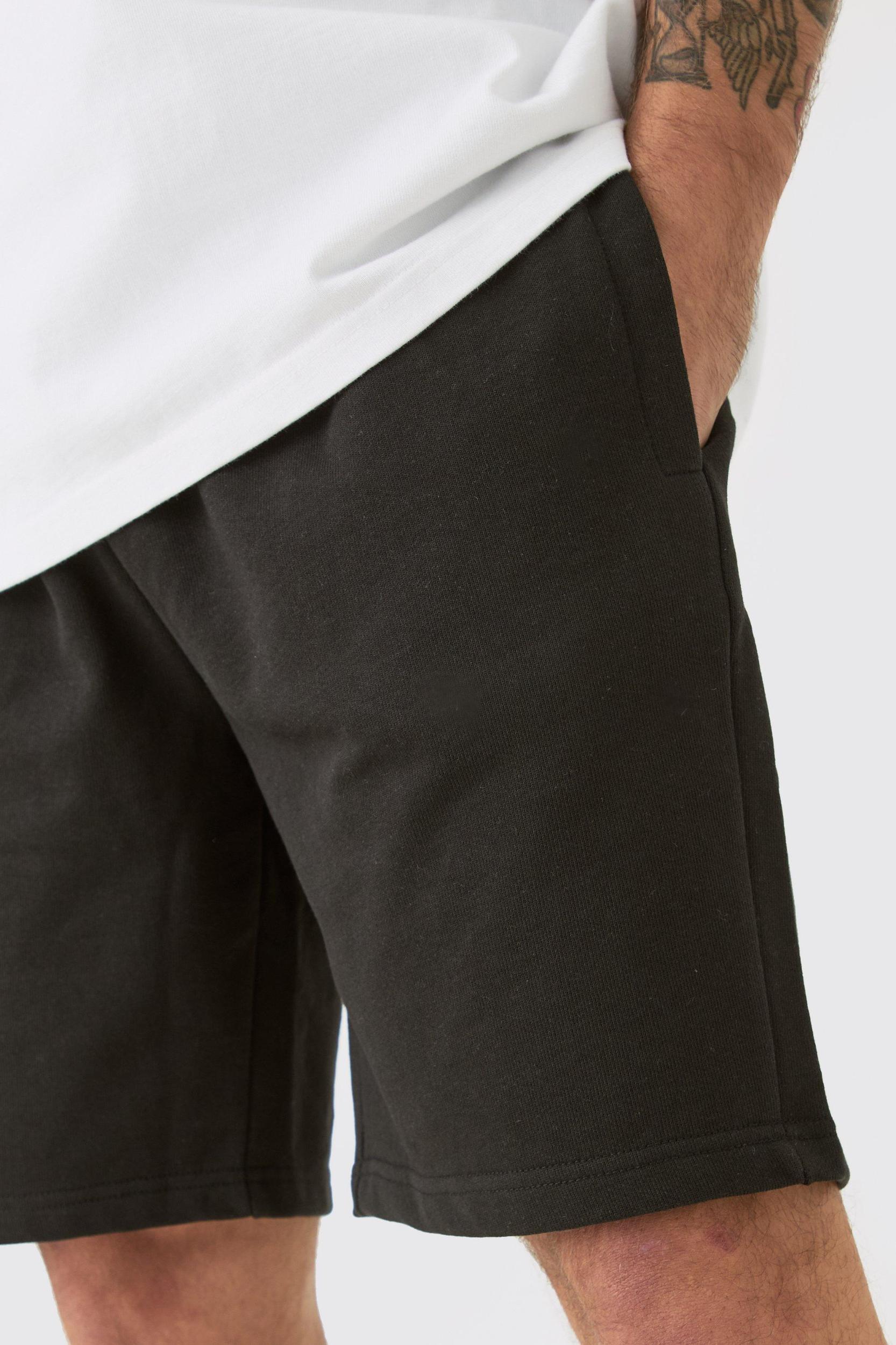 Relaxed Fit Super Heavyweight Jersey Short | boohooMAN USA Product Image