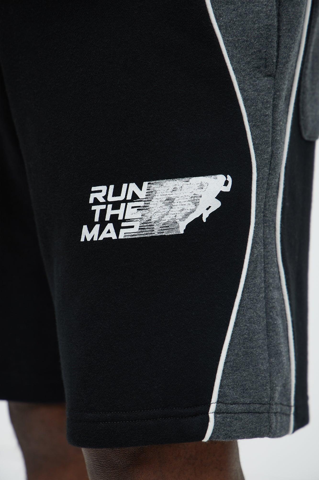 Tyson NYC Athletic Relaxed Shorts - Black/combo Product Image