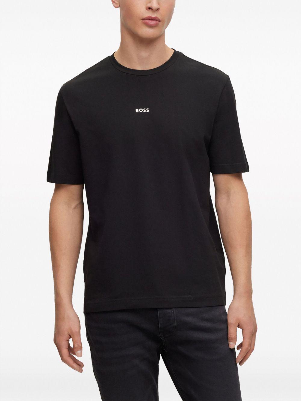HUGO BOSS Relax Mens Gift-boxed Pyjamas In Cotton With Logo And Monograms In Black Product Image