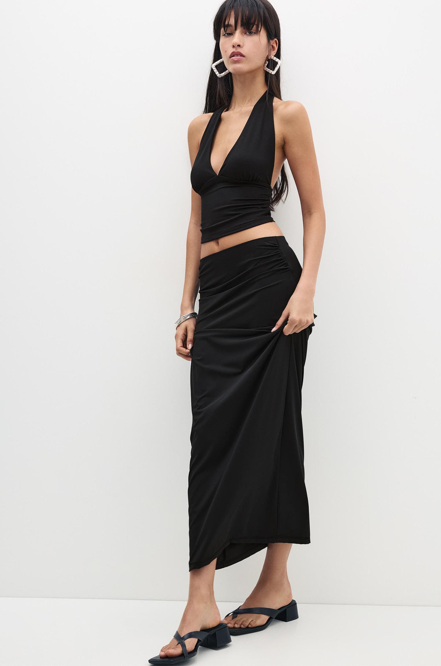 Open-back halter top Product Image