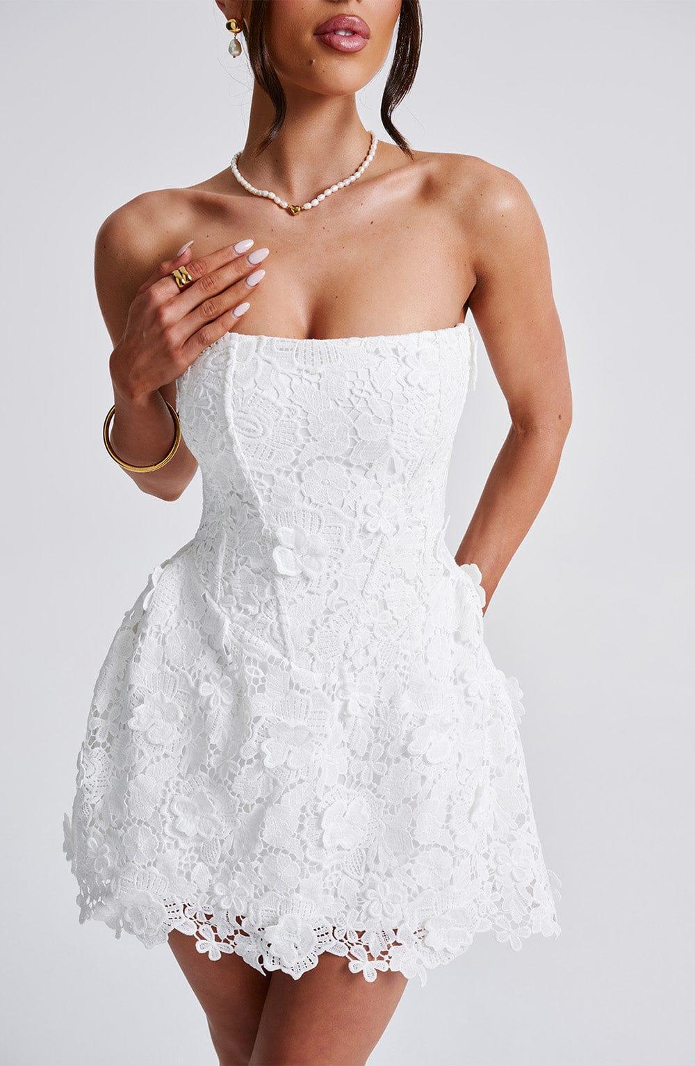 Leona Mini Dress - Ivory Product Image