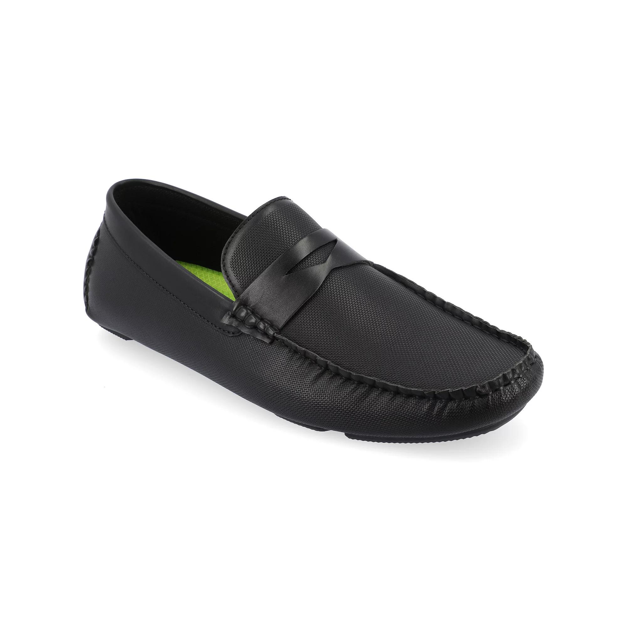 VANCE Isaiah Men's Tru Comfort Foam Driving Loafers, Size: 11.5, Black Product Image