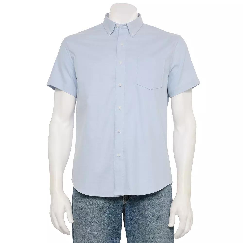 Men's Sonoma Goods For Life® Adaptive Short Sleeve Perfect Length Shirt,  Product Image